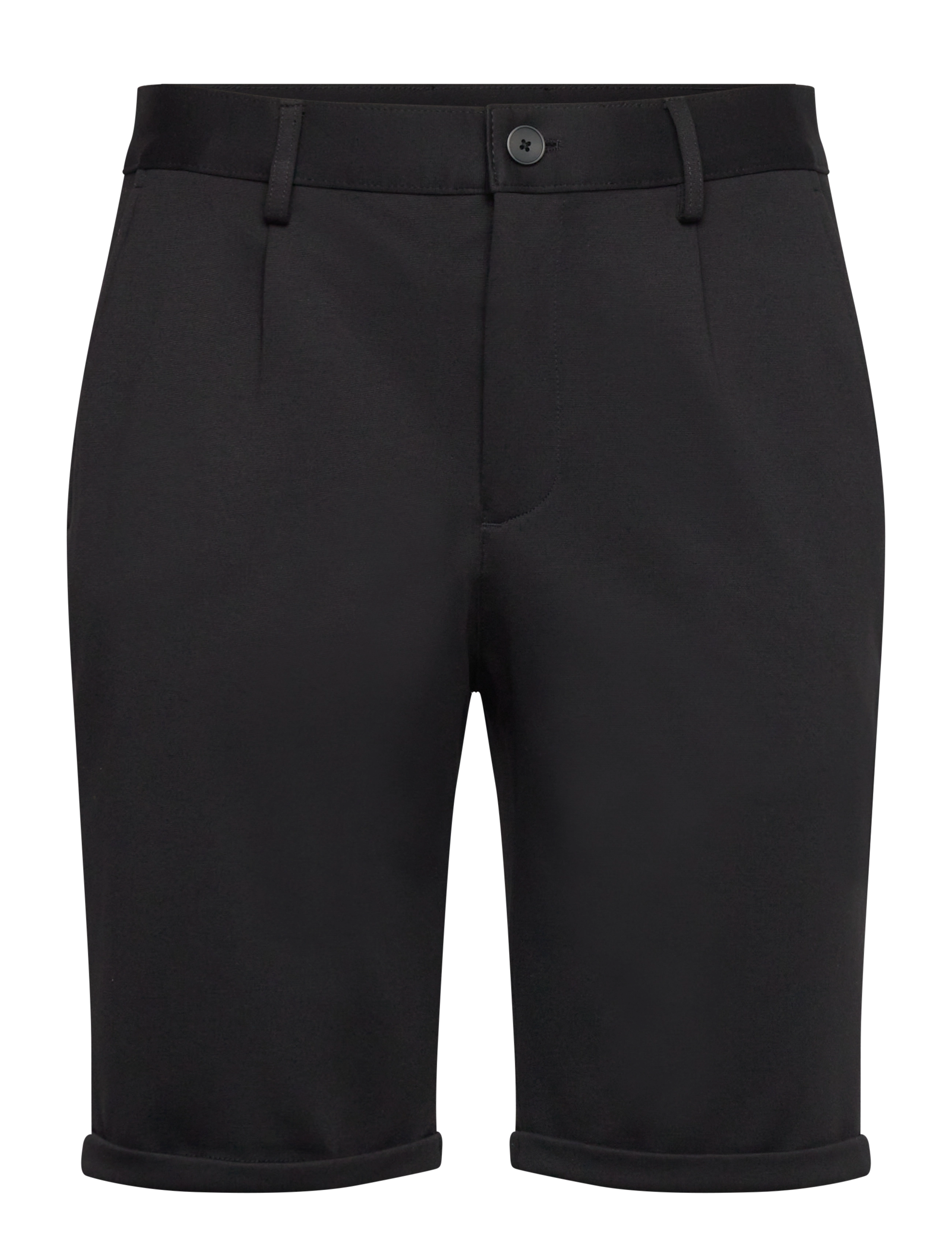 Pleated shorts - BLACK