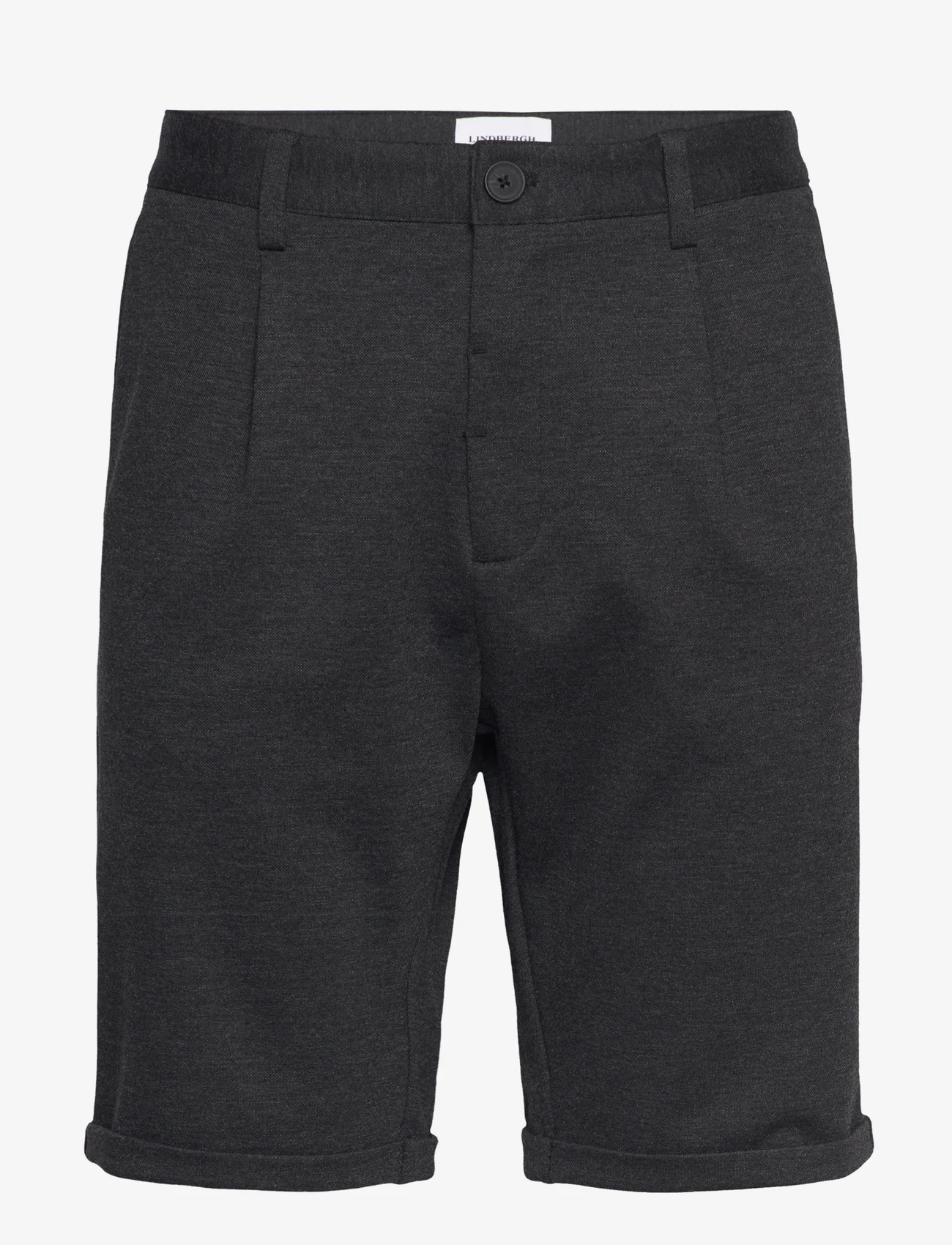 Lindbergh - Pleated shorts - chinos shorts - dk grey mix - 0