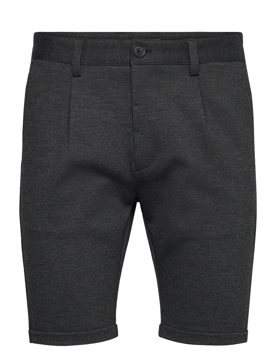 Lindbergh - Pleated shorts - chinos shorts - dk grey mix - 0