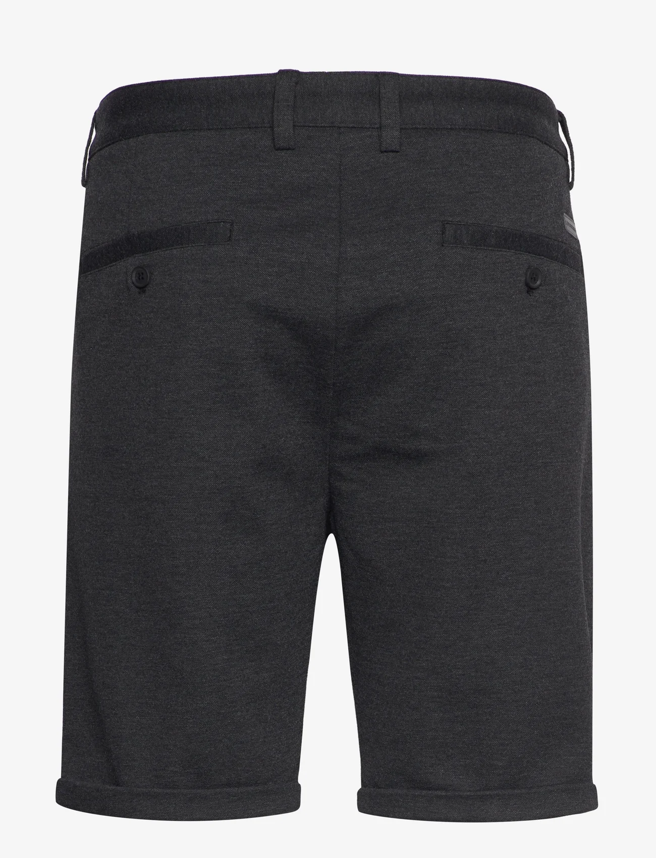 Lindbergh - Pleated shorts - chinos shorts - dk grey mix - 1
