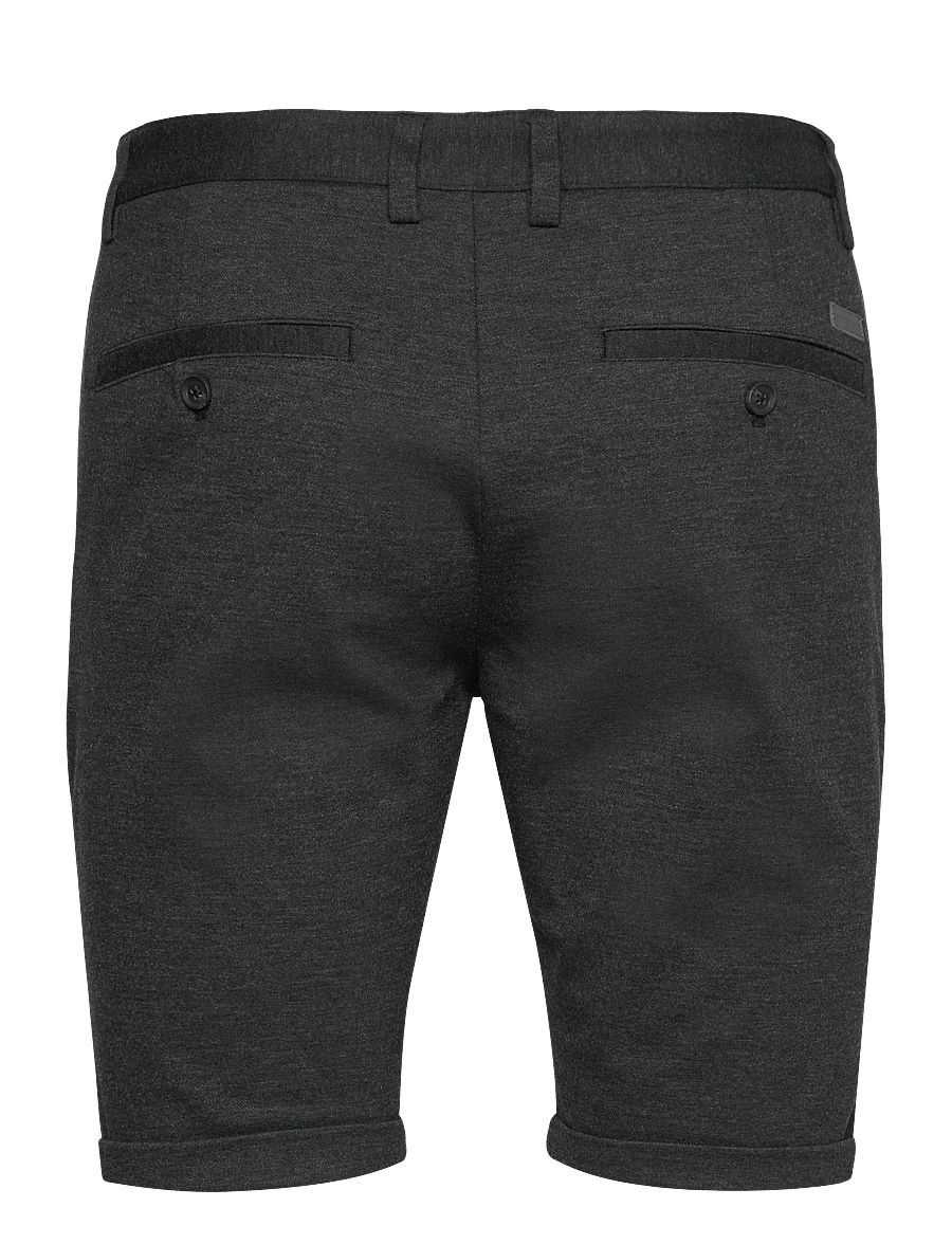 Lindbergh - Pleated shorts - chinos shorts - dk grey mix - 1