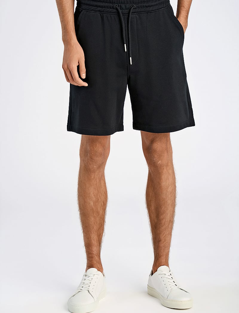 Lindbergh - Jersey drawstring shorts - sweat shorts - black - 3