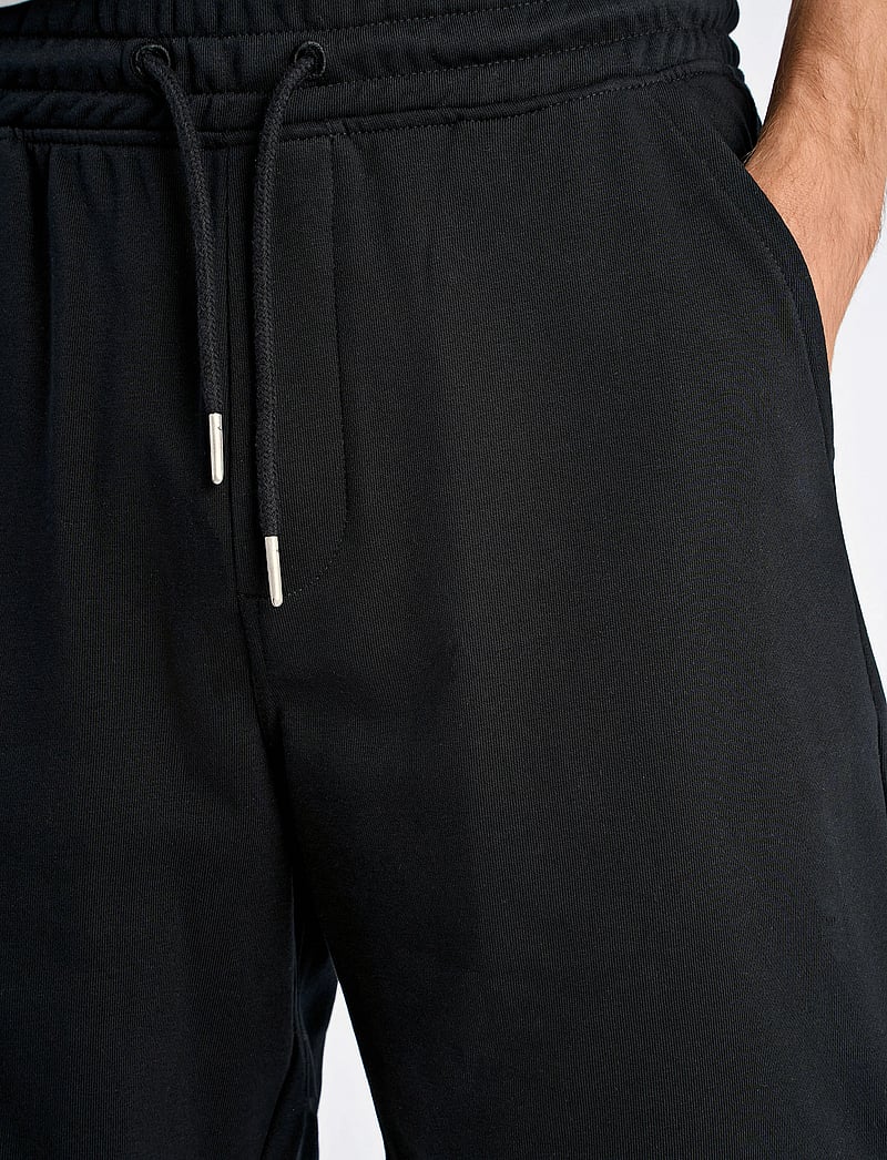 Lindbergh - Jersey drawstring shorts - sweat shorts - black - 5