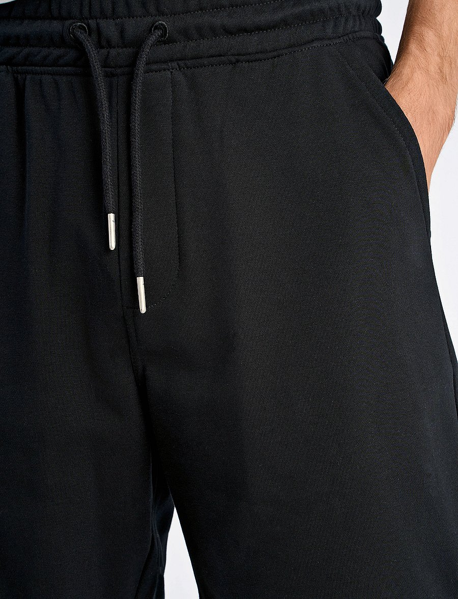 Lindbergh - Jersey drawstring shorts - lühikesed dressipüksid - black - 5