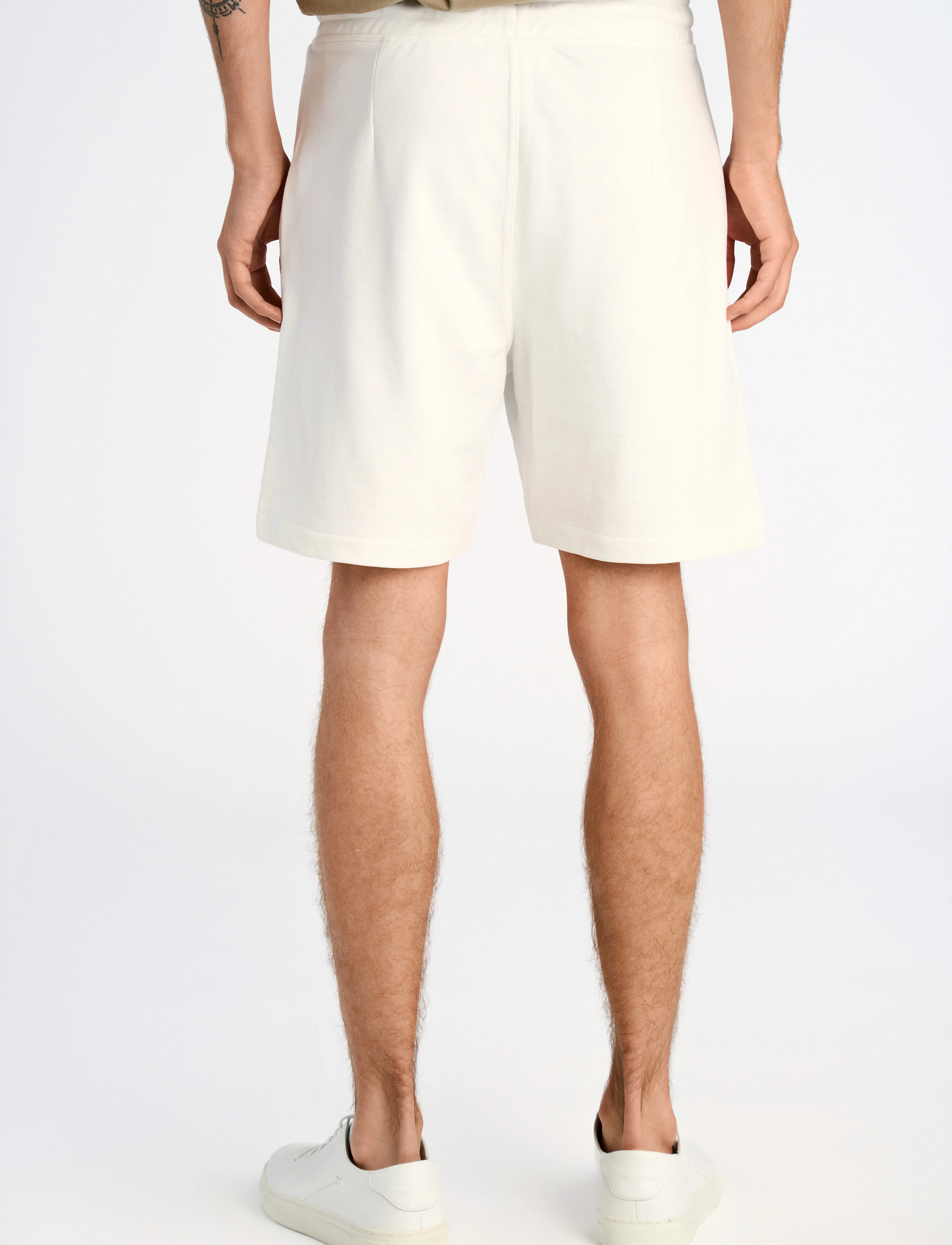 Lindbergh - Jersey drawstring shorts - sweatshorts - off white - 4