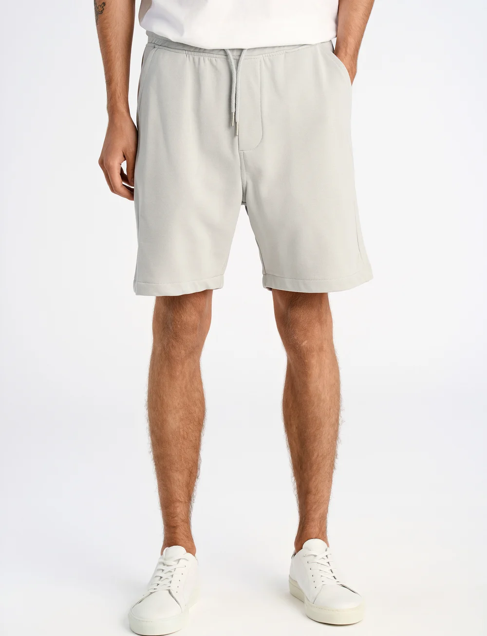 Lindbergh - Jersey drawstring shorts - sweatshorts - soft grey - 3