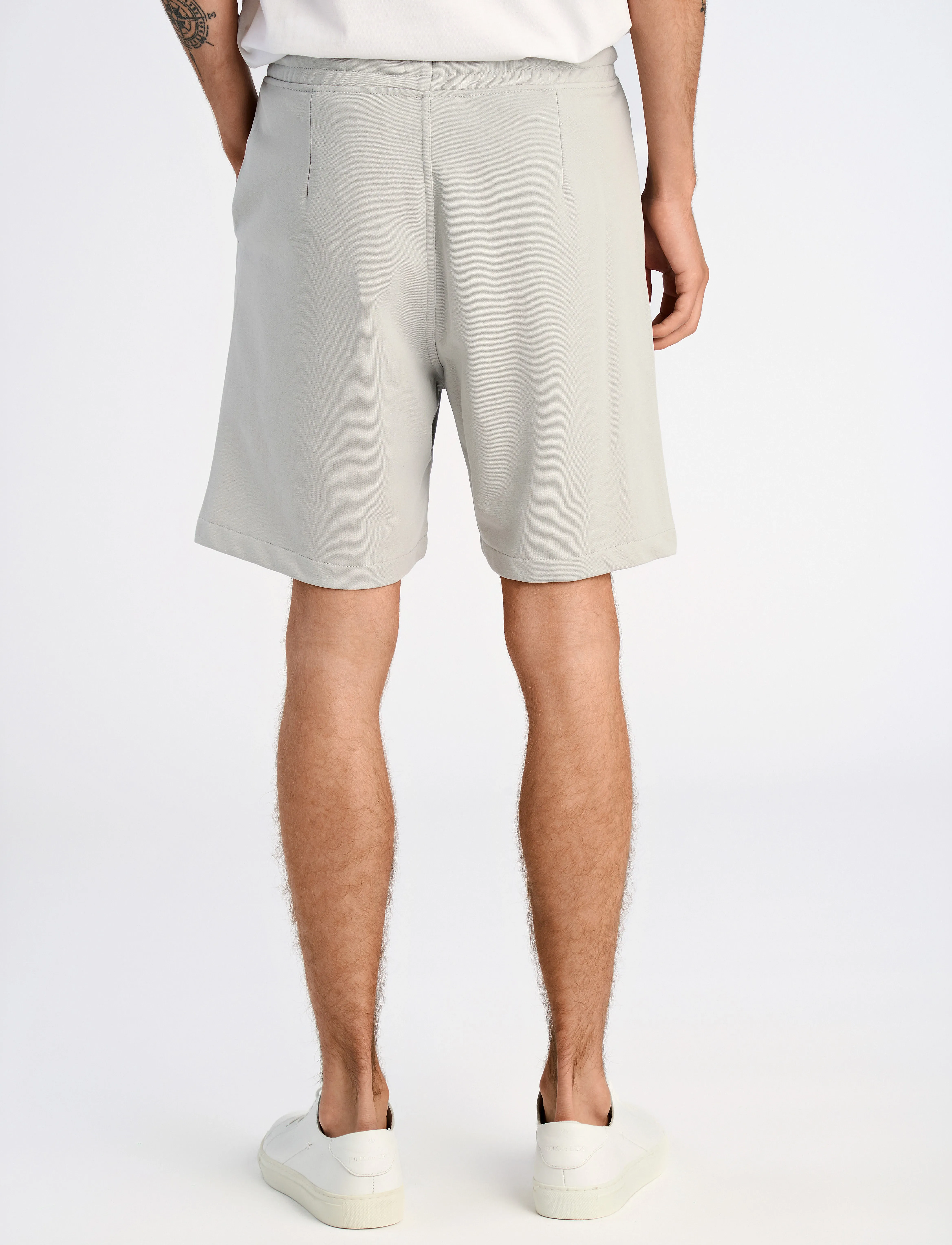 Lindbergh - Jersey drawstring shorts - vīriešiem - soft grey - 4
