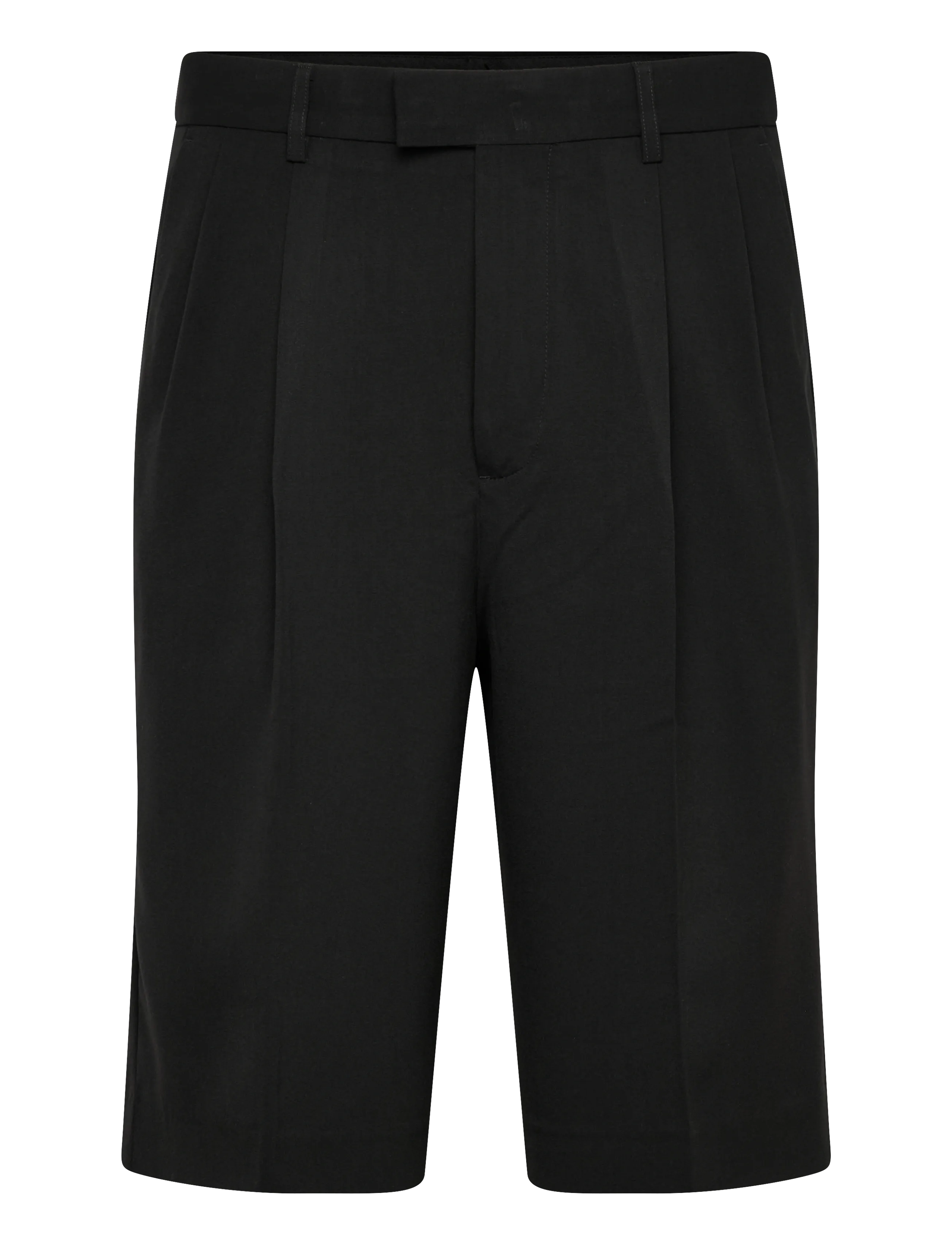 Lindbergh Superflex pleasted formal shorts - Riided - BLACK / black