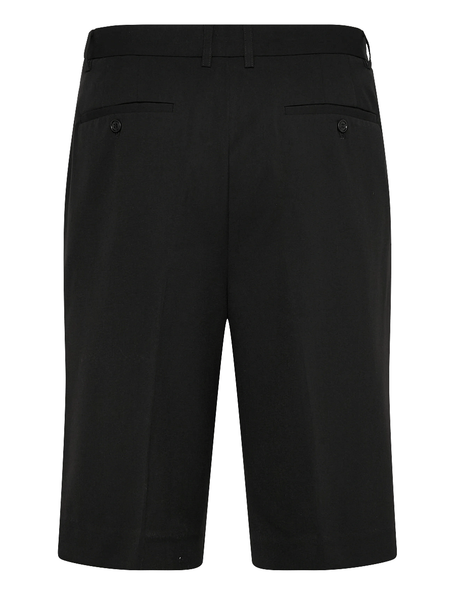 Lindbergh - Superflex pleasted formal shorts - chinos shorts - black - 2