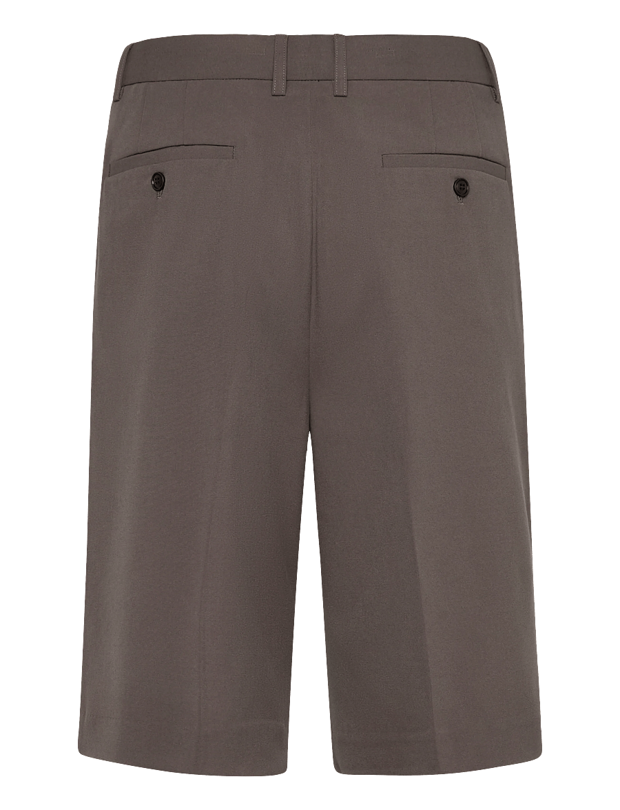 Lindbergh - Superflex pleasted formal shorts - chinos shorts - deep olive - 2
