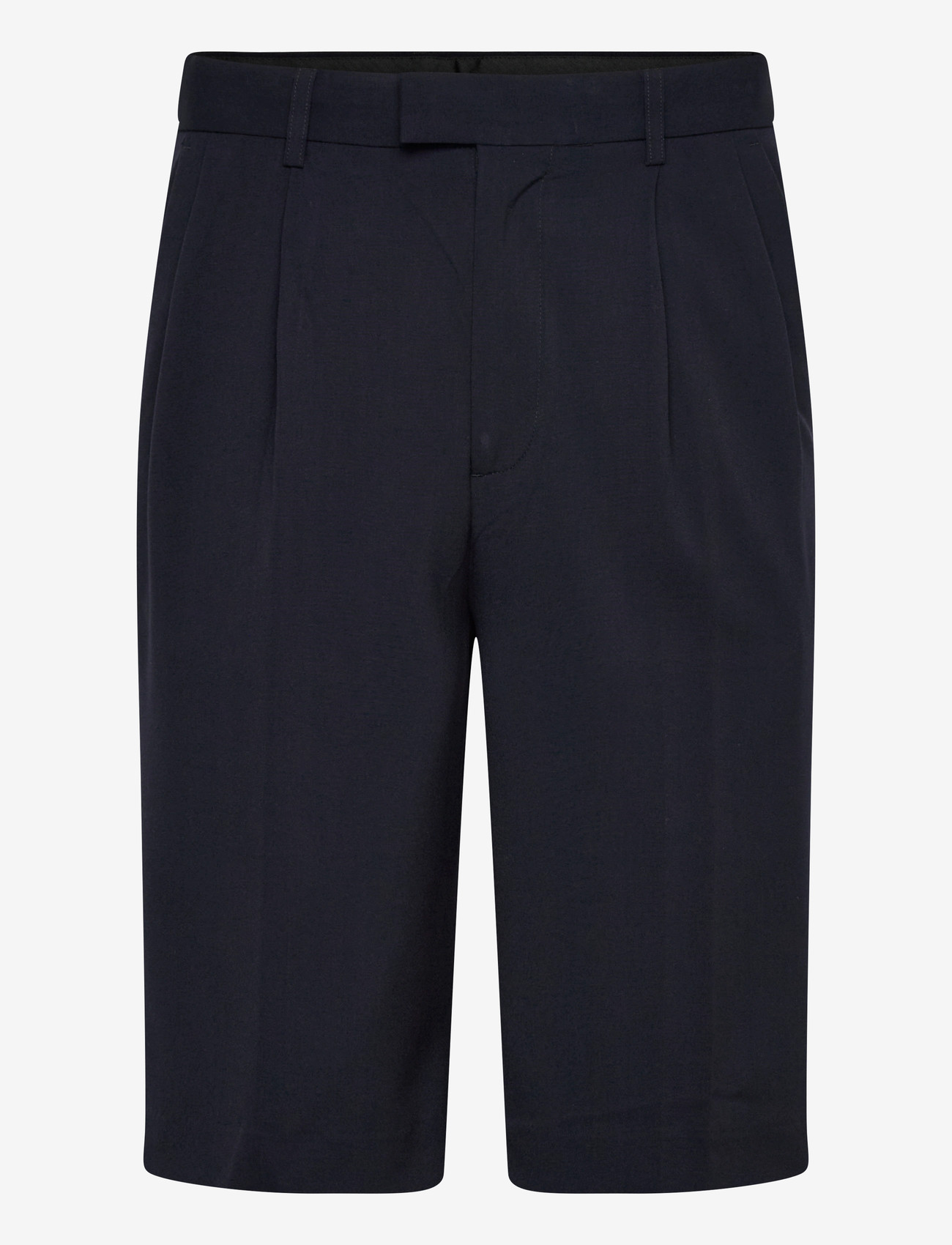 Lindbergh - Superflex pleasted formal shorts - chinos shorts - navy - 1