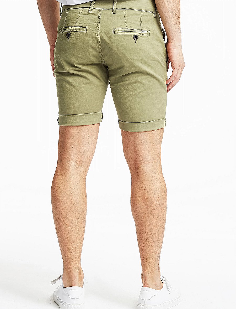 Lindbergh - Superflex chino shorts - chinos shorts - army - 3