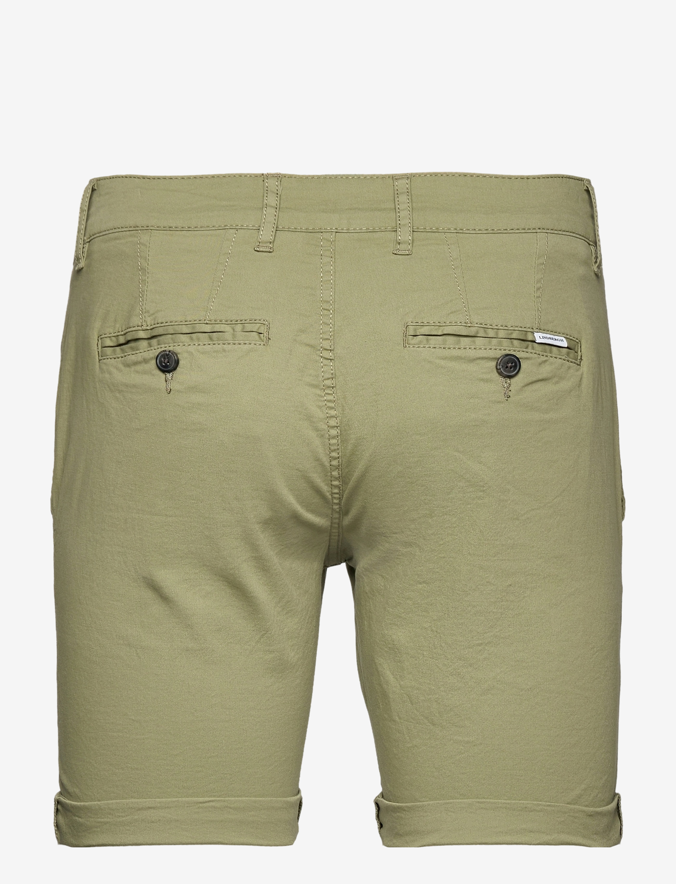 Lindbergh - Superflex chino shorts - laveste priser - army - 4