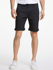 Lindbergh - Superflex chino shorts - chino stila šorti - black - 4
