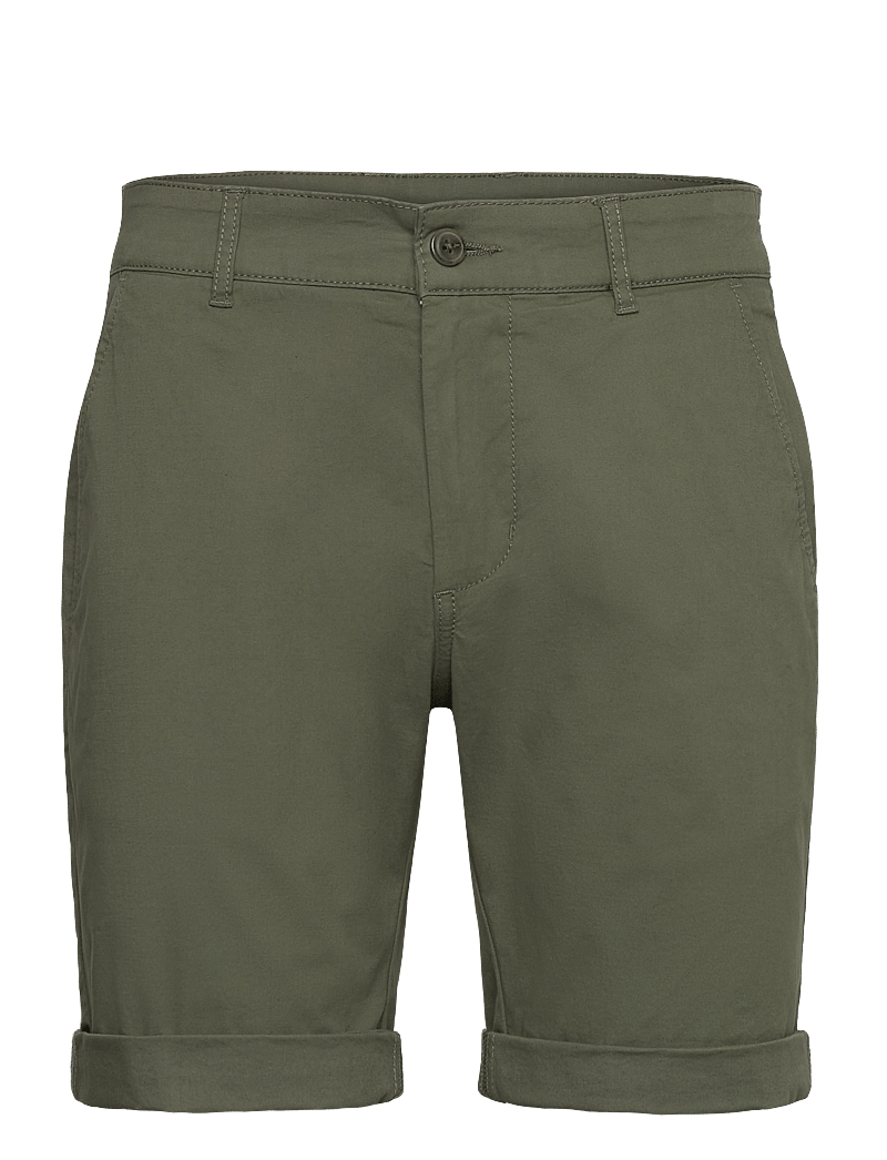 Lindbergh - Superflex chino shorts - chinos shorts - dk army - 0