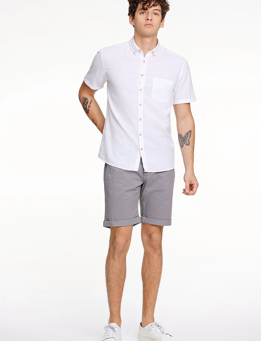 Lindbergh - Superflex chino shorts - chinos shorts - dk grey - 4