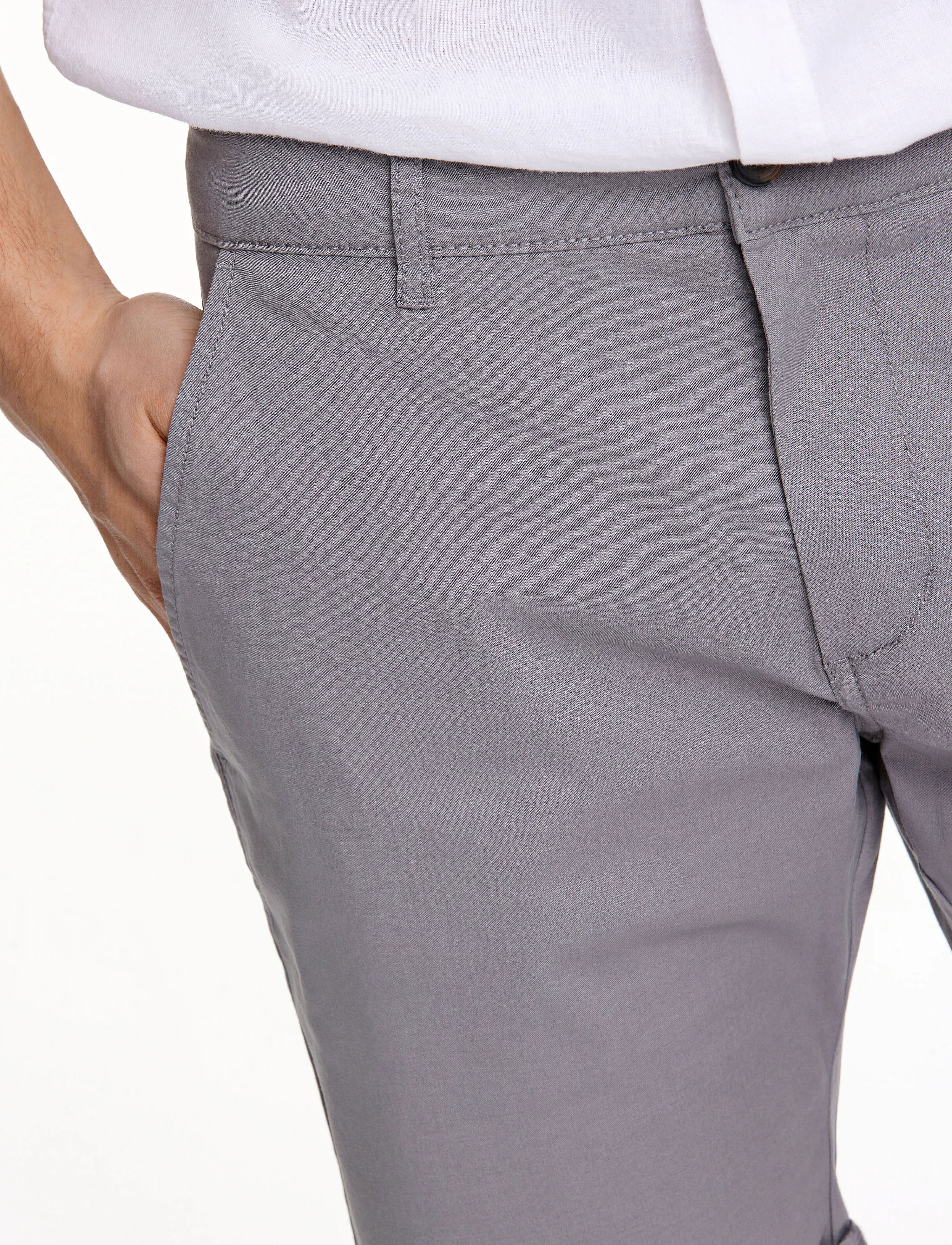 Lindbergh - Superflex chino shorts - chinos shorts - dk grey - 5
