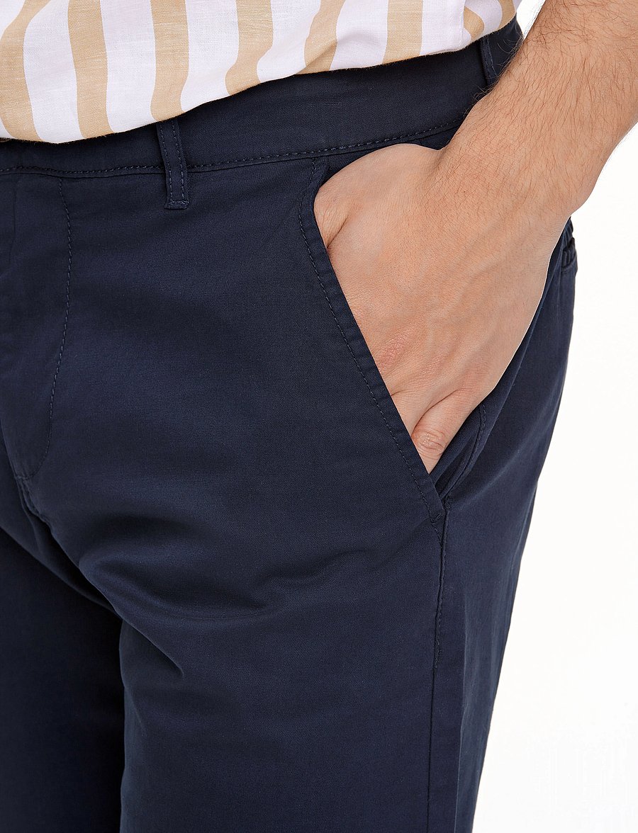 Lindbergh - Superflex chino shorts - chinos shorts - dk navy - 5