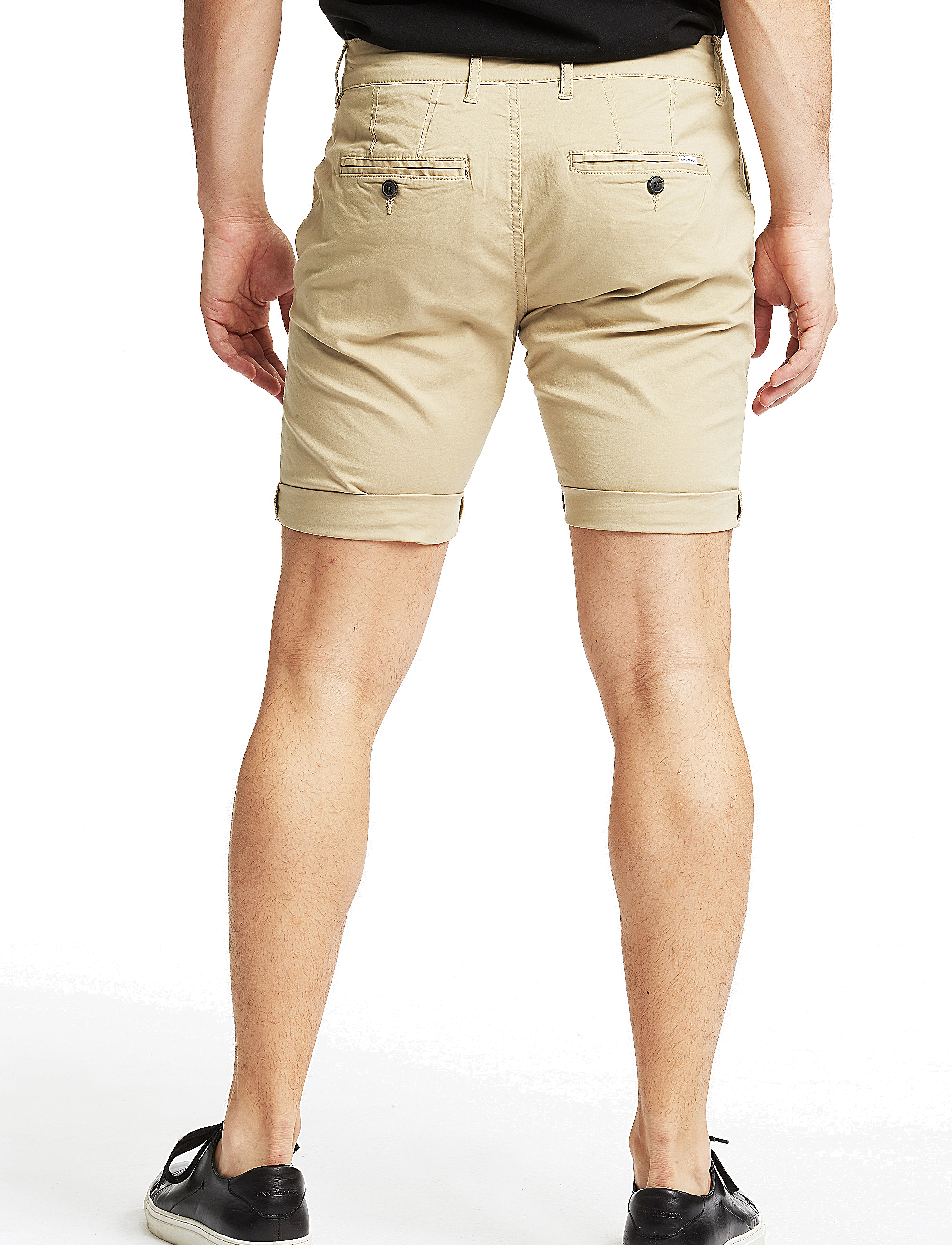 Lindbergh - Superflex chino shorts - laveste priser - sand - 5