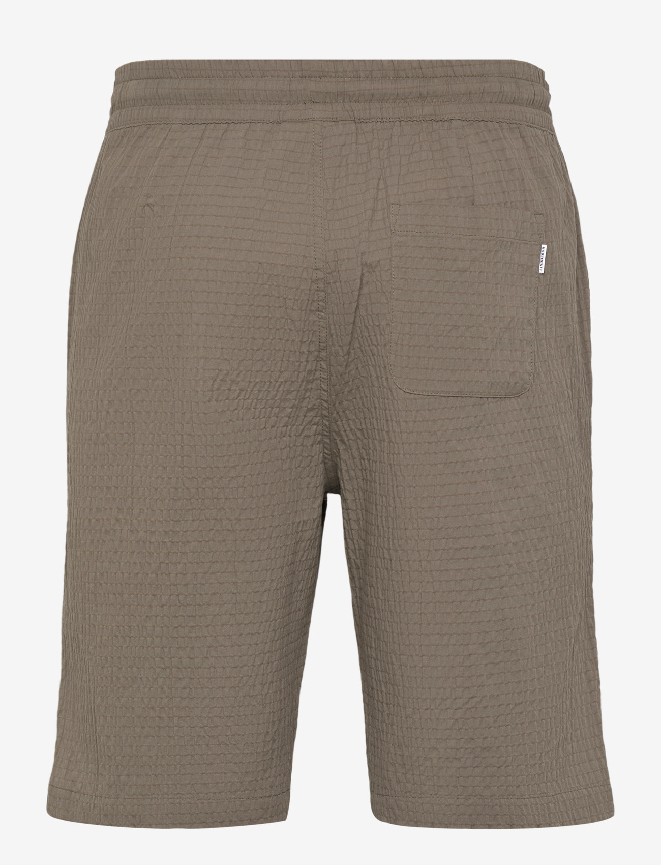 Lindbergh - Seersucker shorts elasticated - casual shorts - lt army - 2