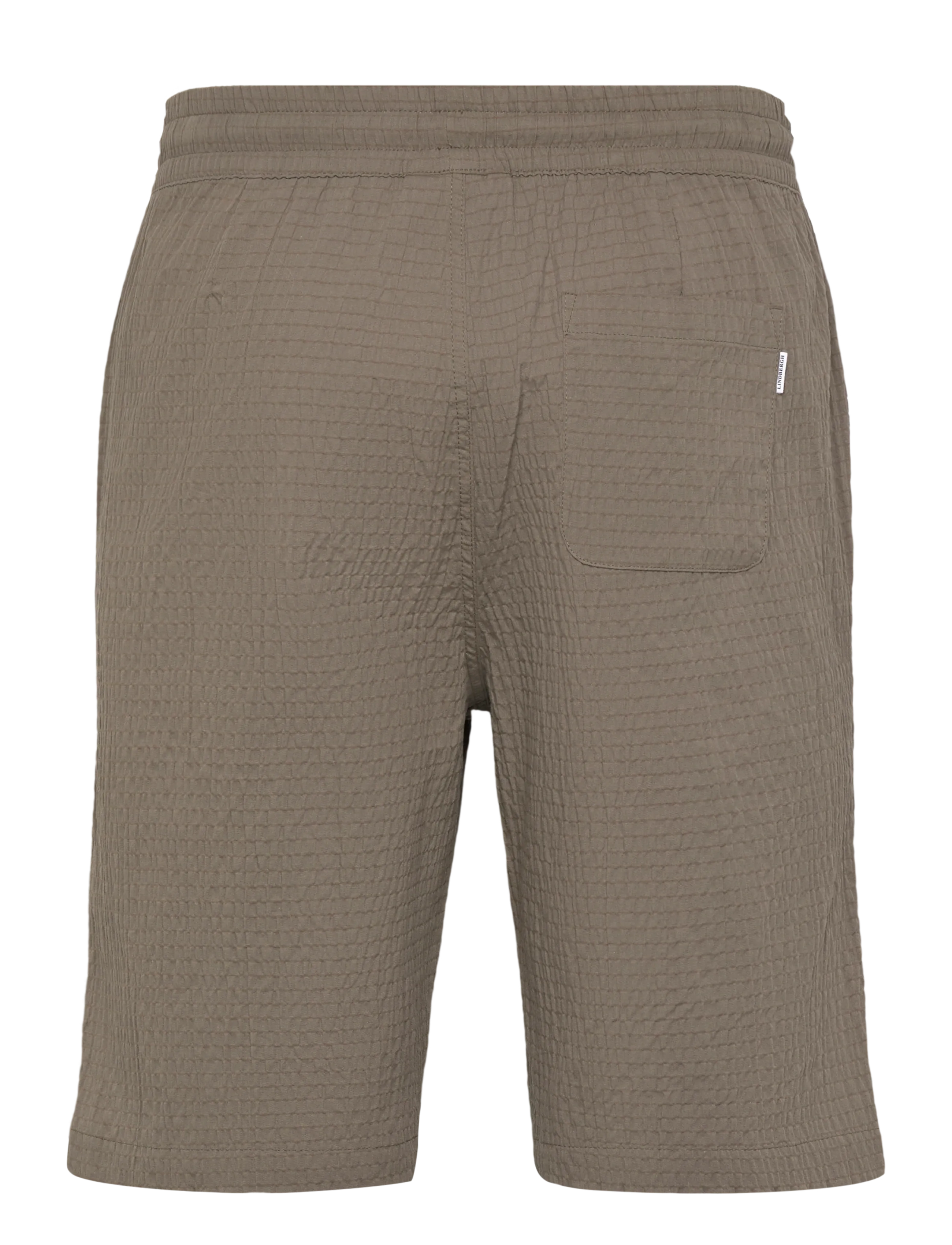 Lindbergh - Seersucker shorts elasticated - casual shorts - lt army - 2