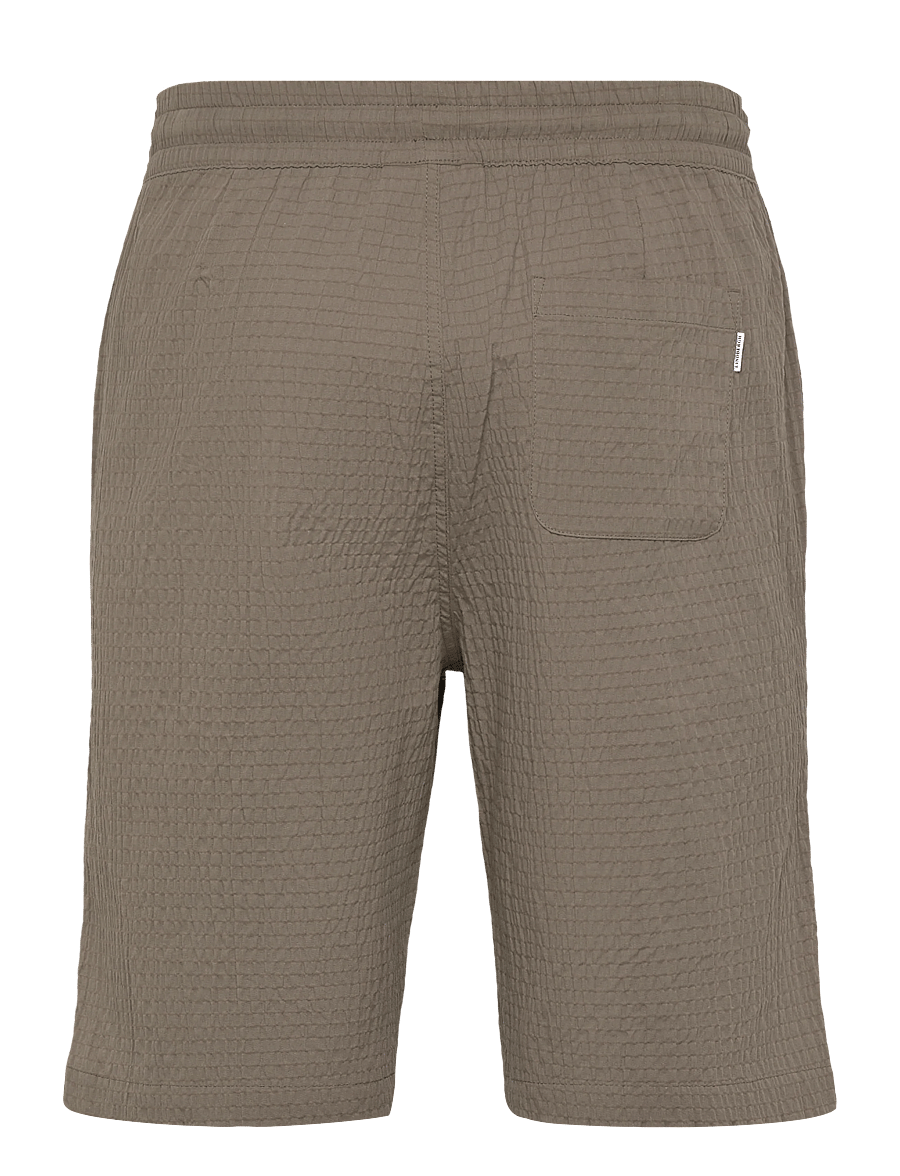 Lindbergh - Seersucker shorts elasticated - casual shorts - lt army - 2