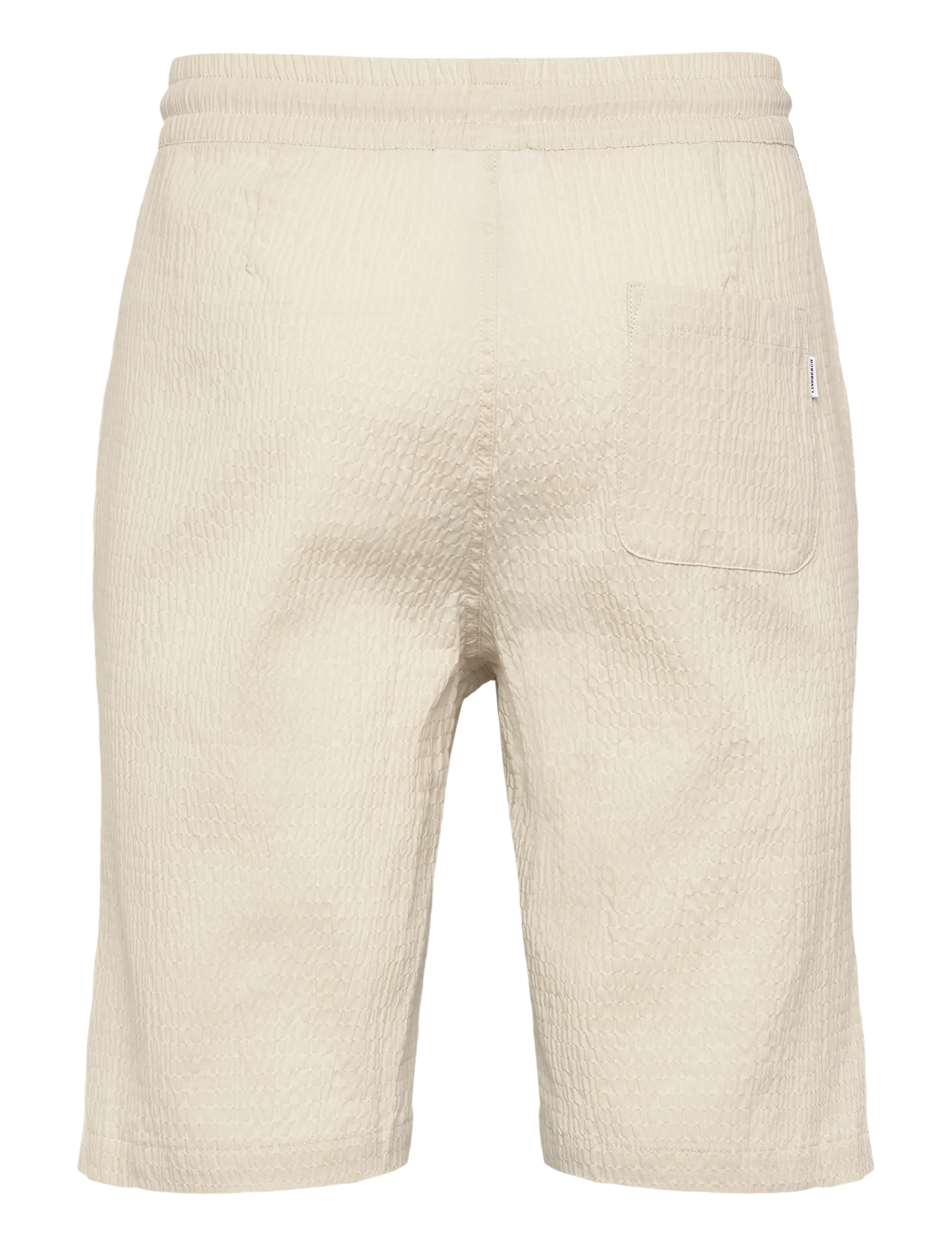 Lindbergh - Seersucker shorts elasticated - casual shorts - lt stone - 2