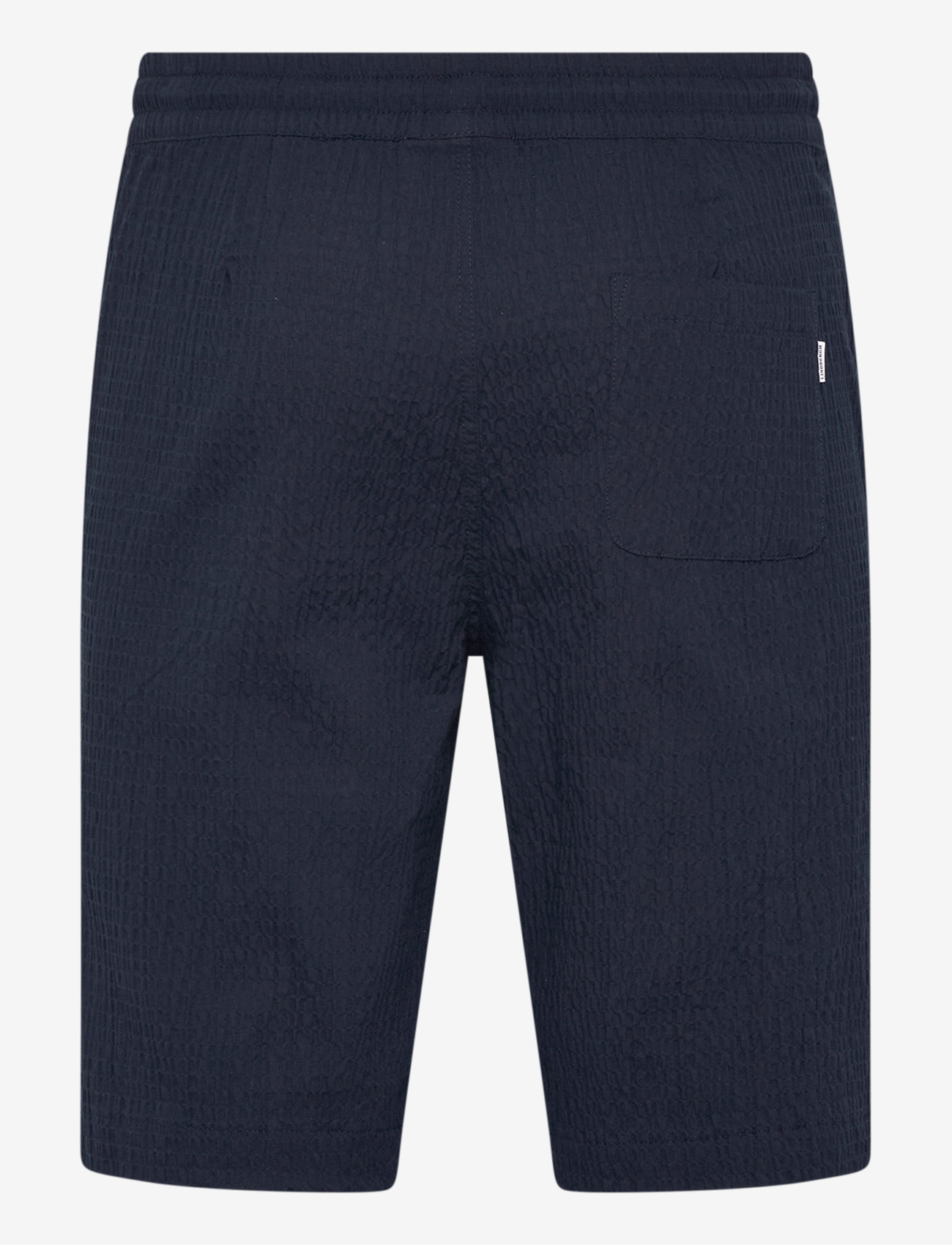 Lindbergh - Seersucker shorts elasticated - casual shorts - navy - 2