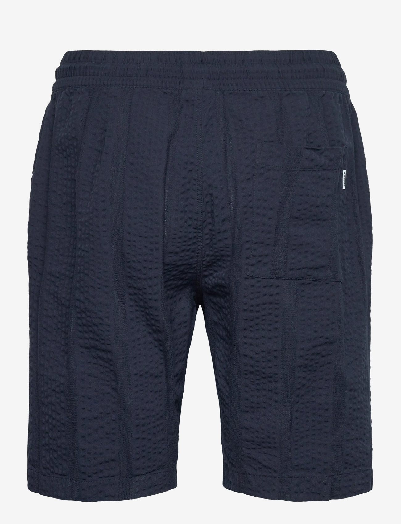 Lindbergh - Structure seersucker shorts - lühikesed vabaajapüksid - deep blue - 1