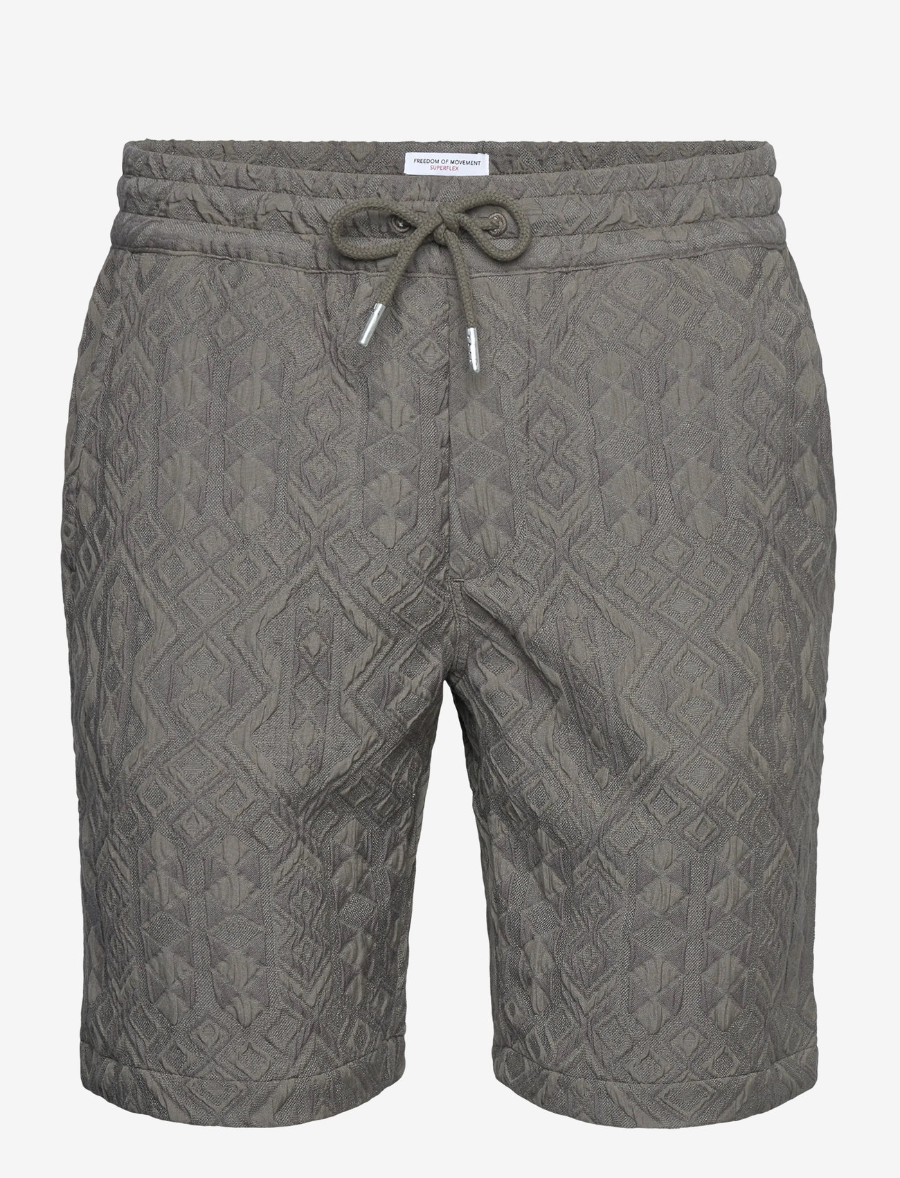 Lindbergh - Textured shorts - casual shorts - dk khaki - 0