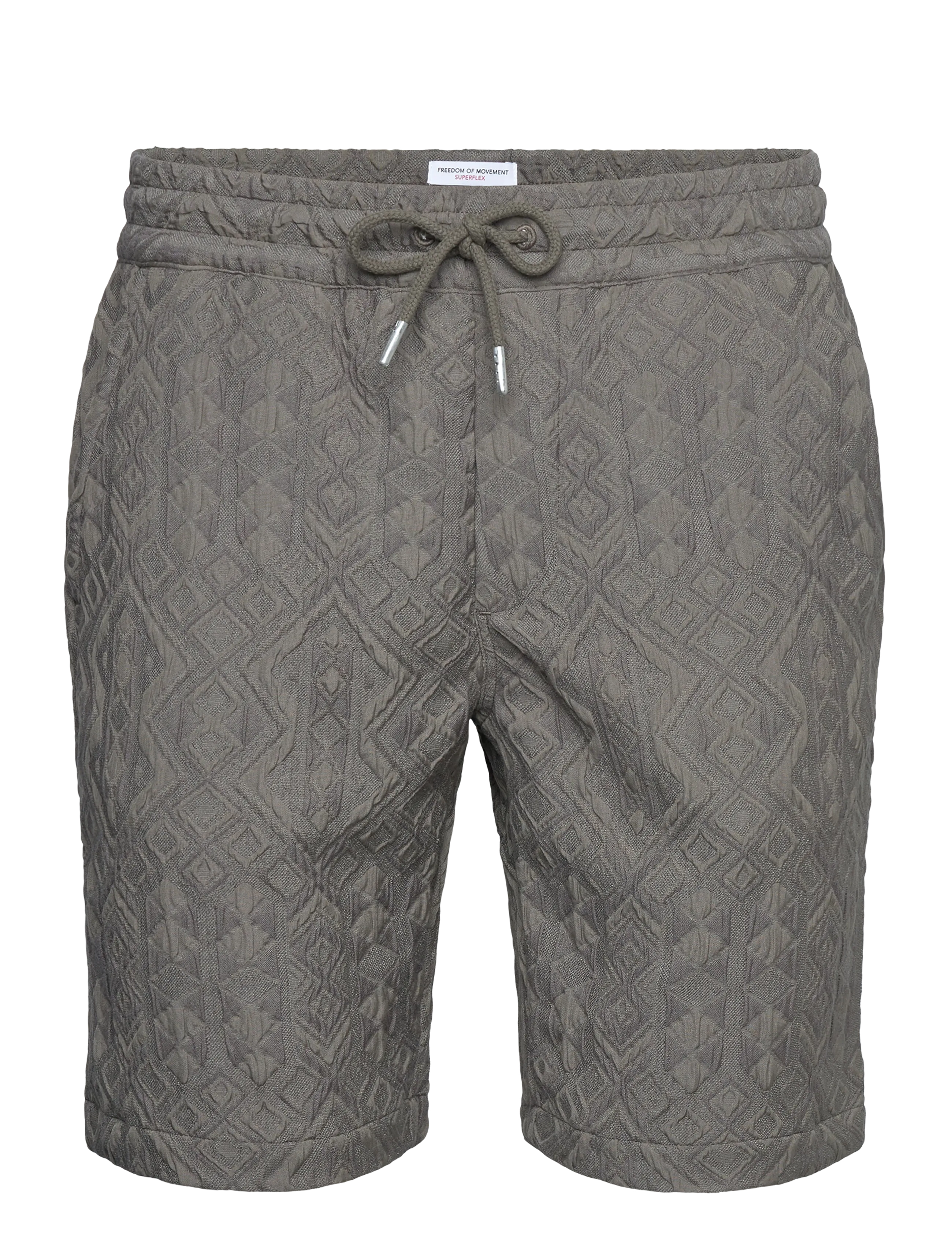 Textured shorts - DK KHAKI