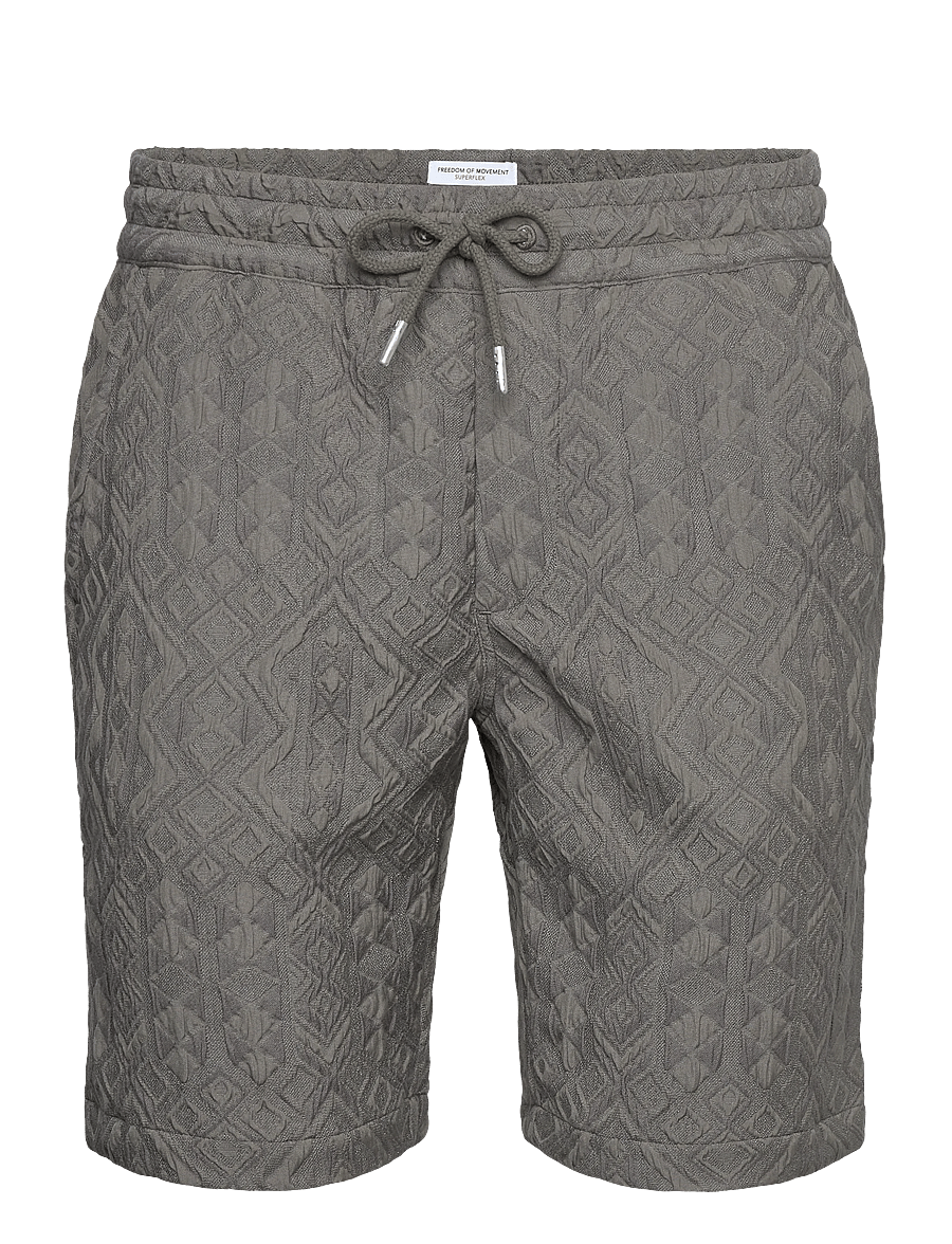 Lindbergh - Textured shorts - casual shorts - dk khaki - 1