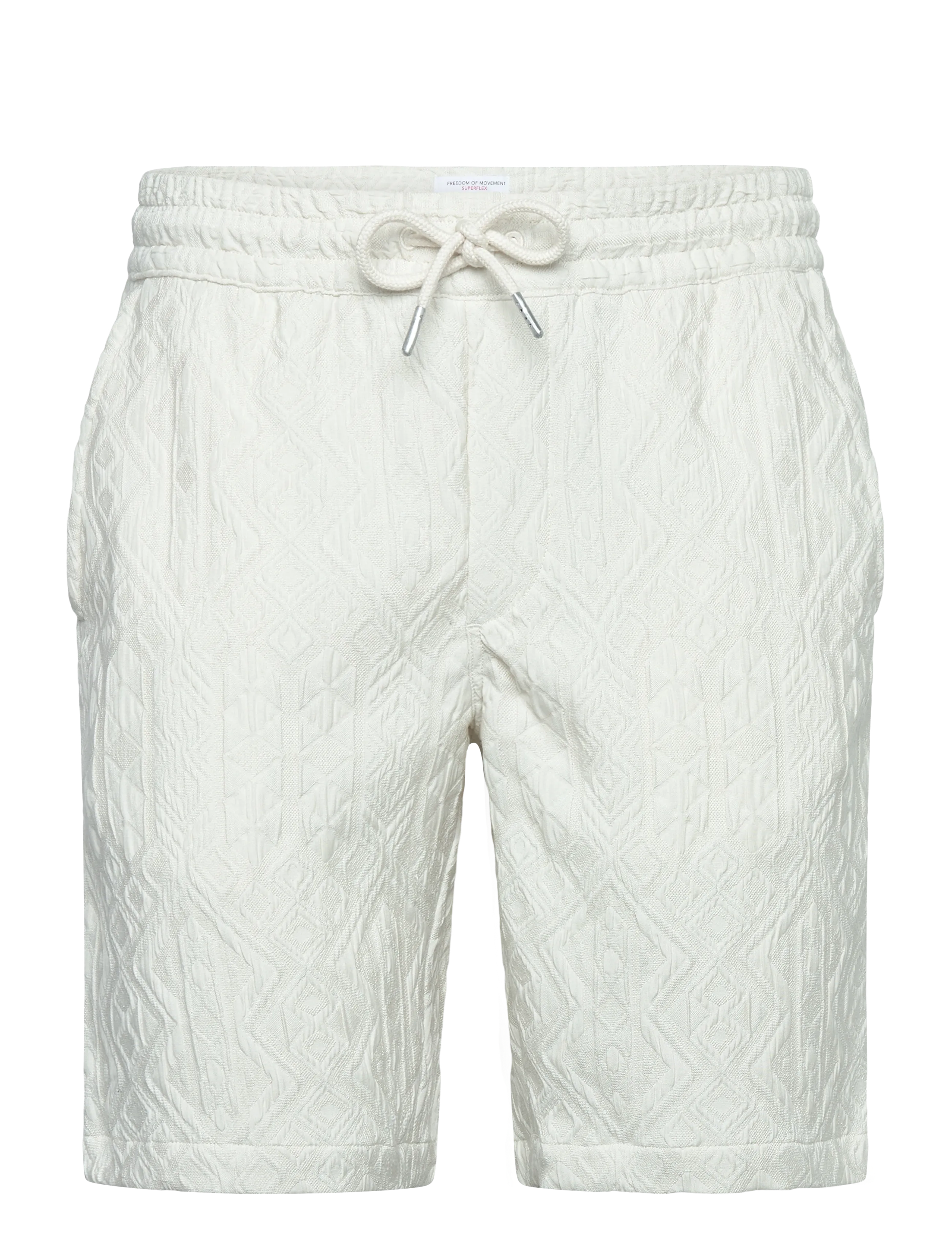 Textured shorts - PEARL WHITE