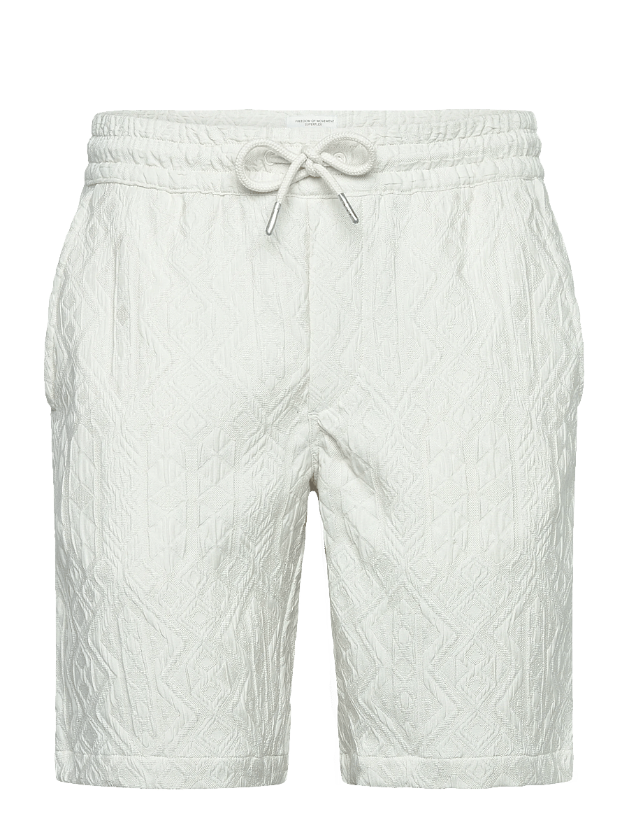 Lindbergh - Textured shorts - casual shorts - pearl white - 1