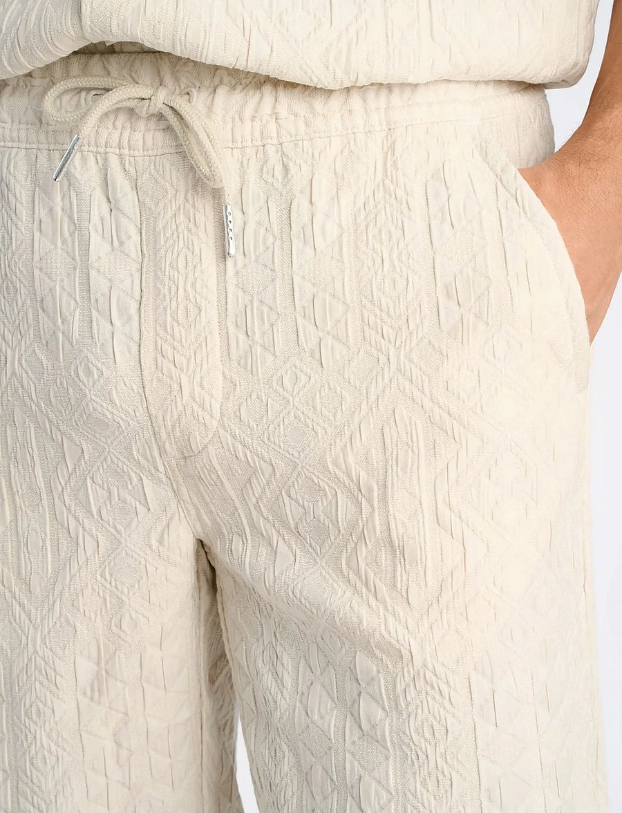 Lindbergh - Textured shorts - casual shorts - pearl white - 5