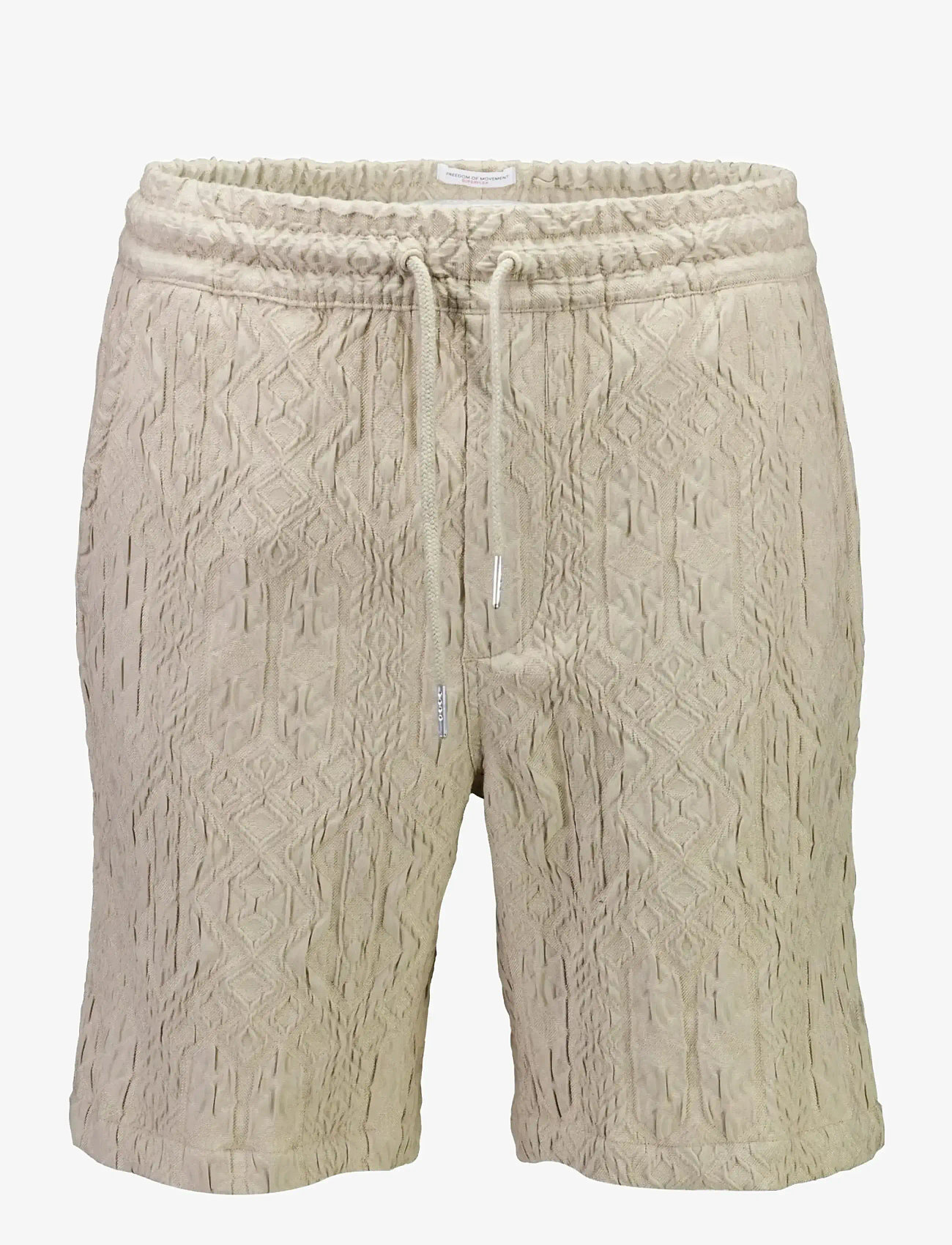 Lindbergh - Textured shorts - casual shorts - stone - 1