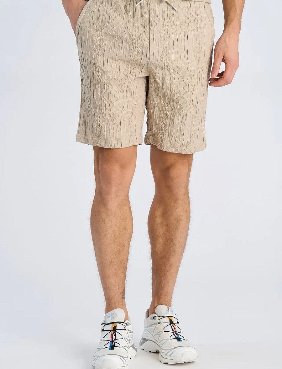 Lindbergh - Textured shorts - freizeitshorts - stone - 3