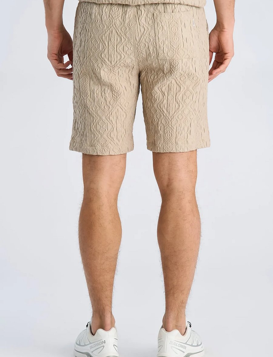 Lindbergh - Textured shorts - freizeitshorts - stone - 4