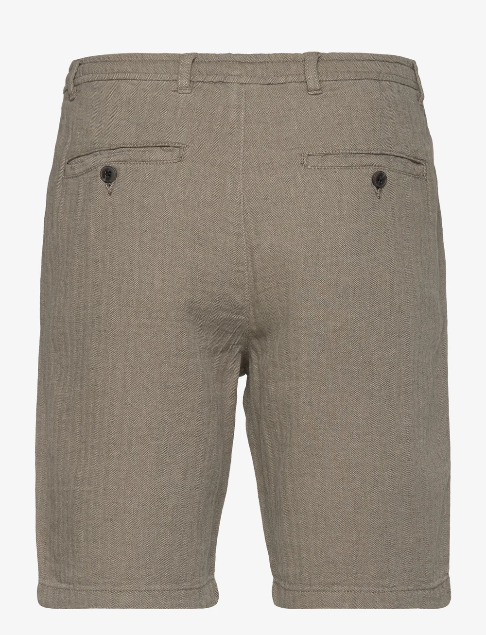 Lindbergh - Linen blend herringbone short - linen shorts - army - 2