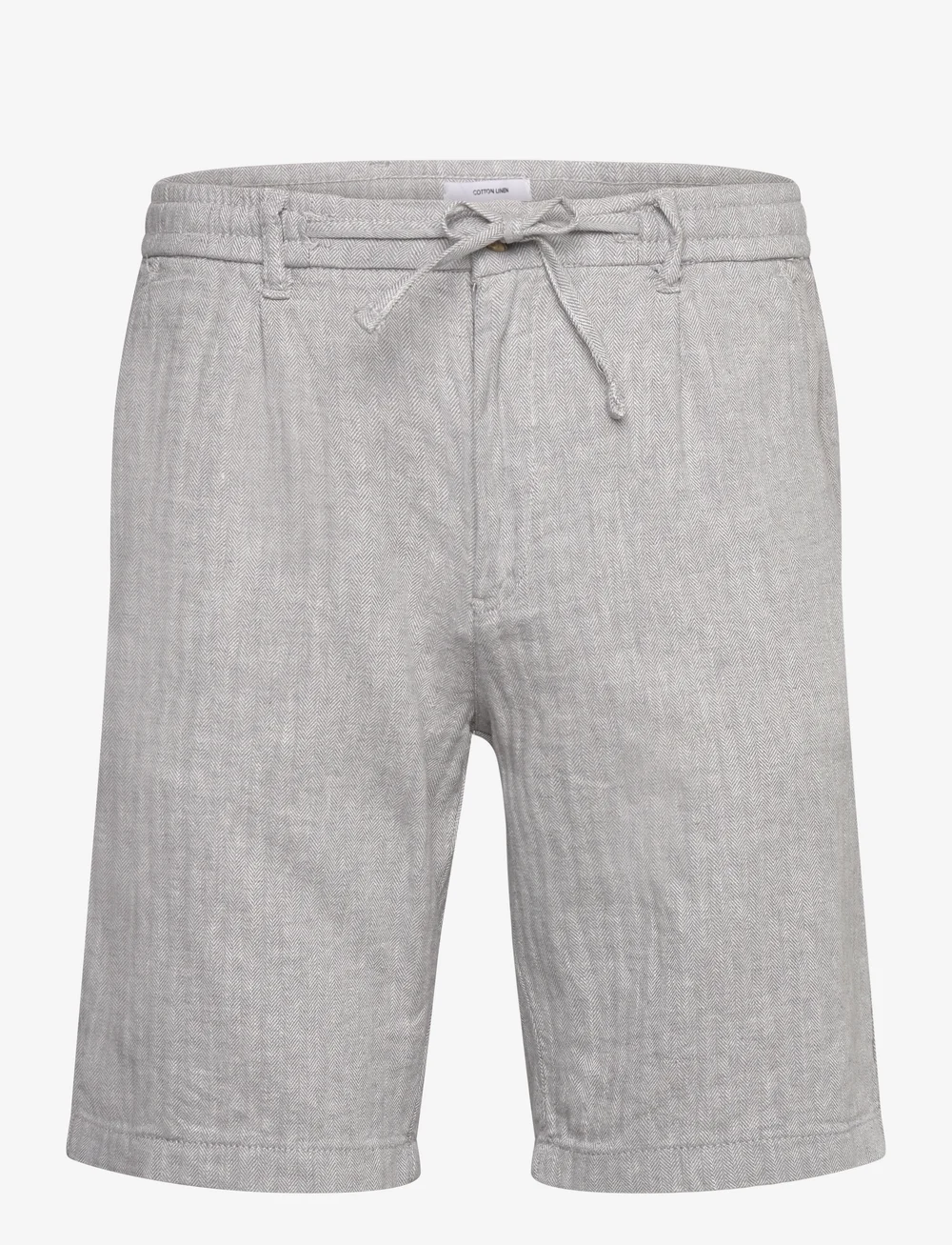 Lindbergh - Linen blend herringbone short - linased lühikesed püksid - grey - 0