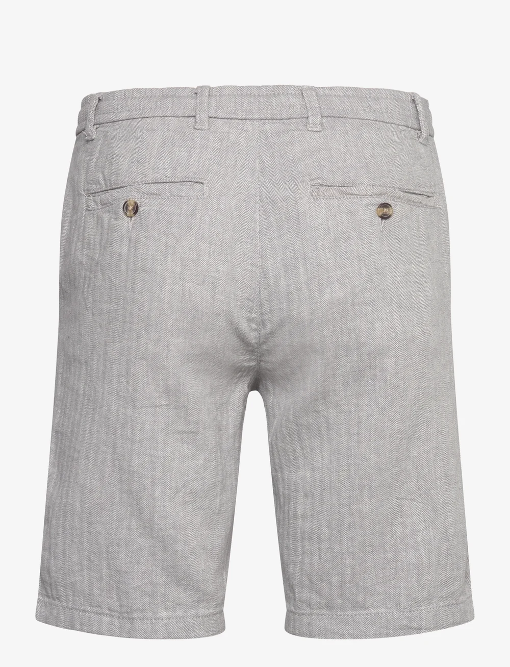 Lindbergh - Linen blend herringbone short - linased lühikesed püksid - grey - 1