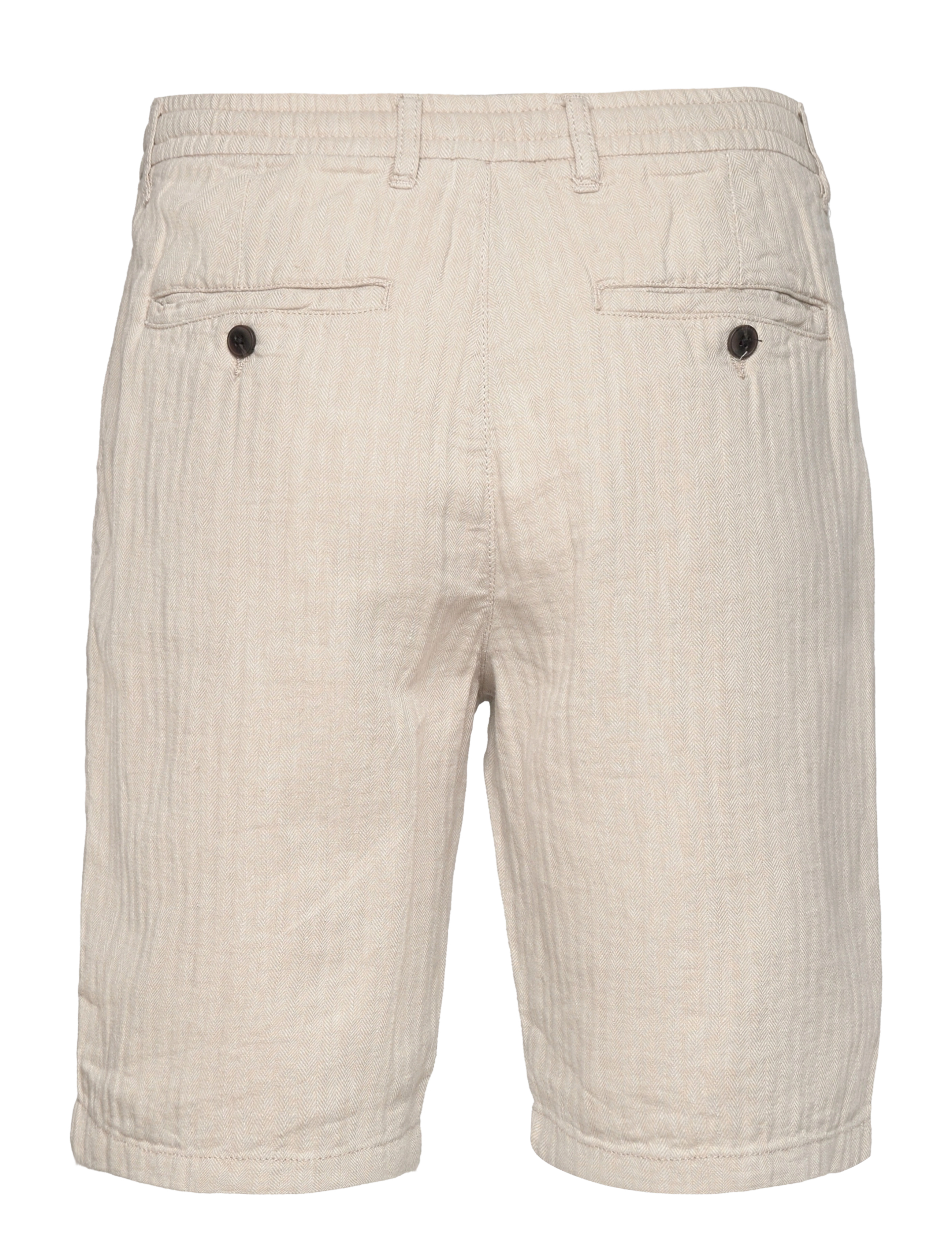Lindbergh - Linen blend herringbone short - linneshorts - lt stone - 2