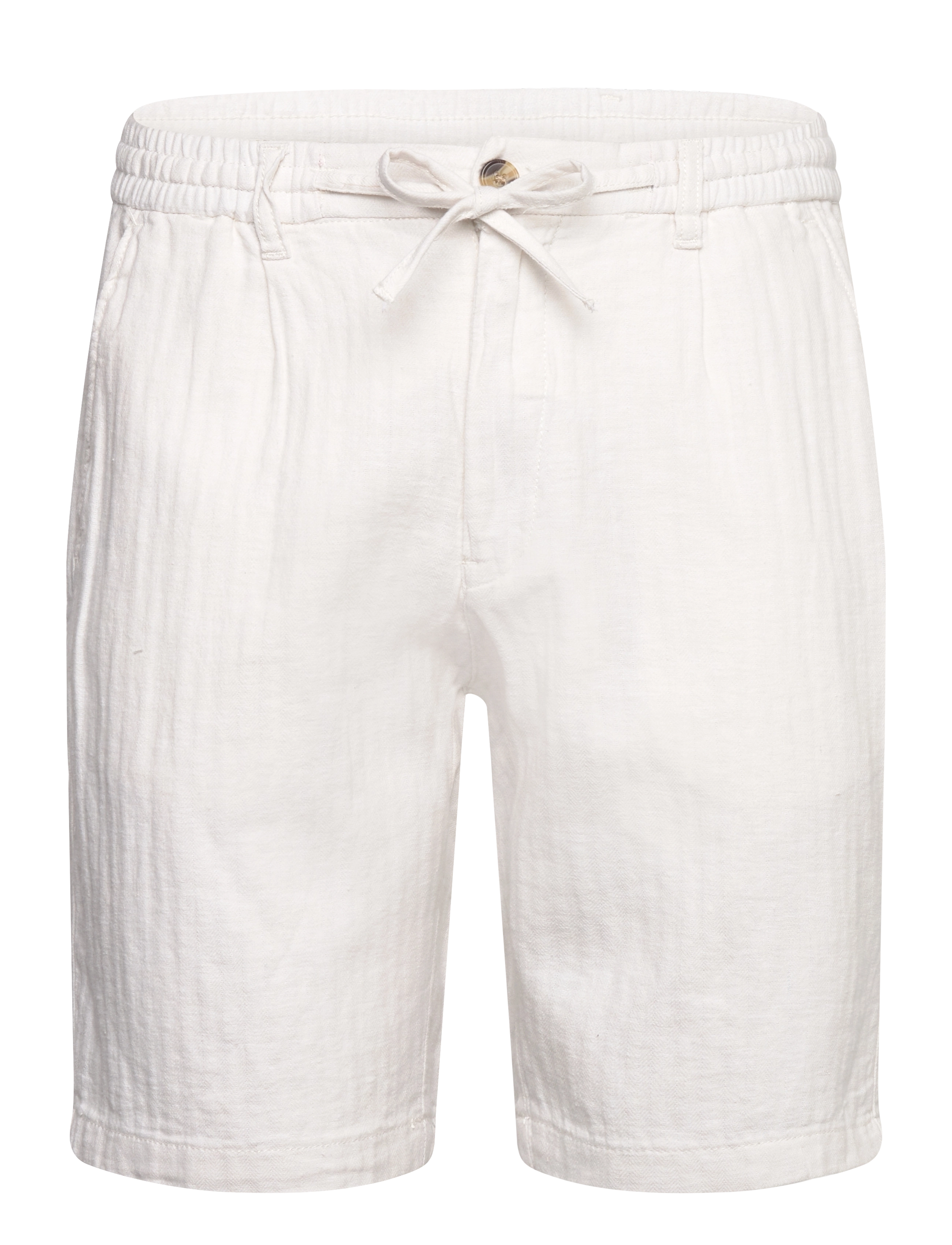 LINDBERGH Linen Blend Herringbone Kurz Weiß - S - Herren