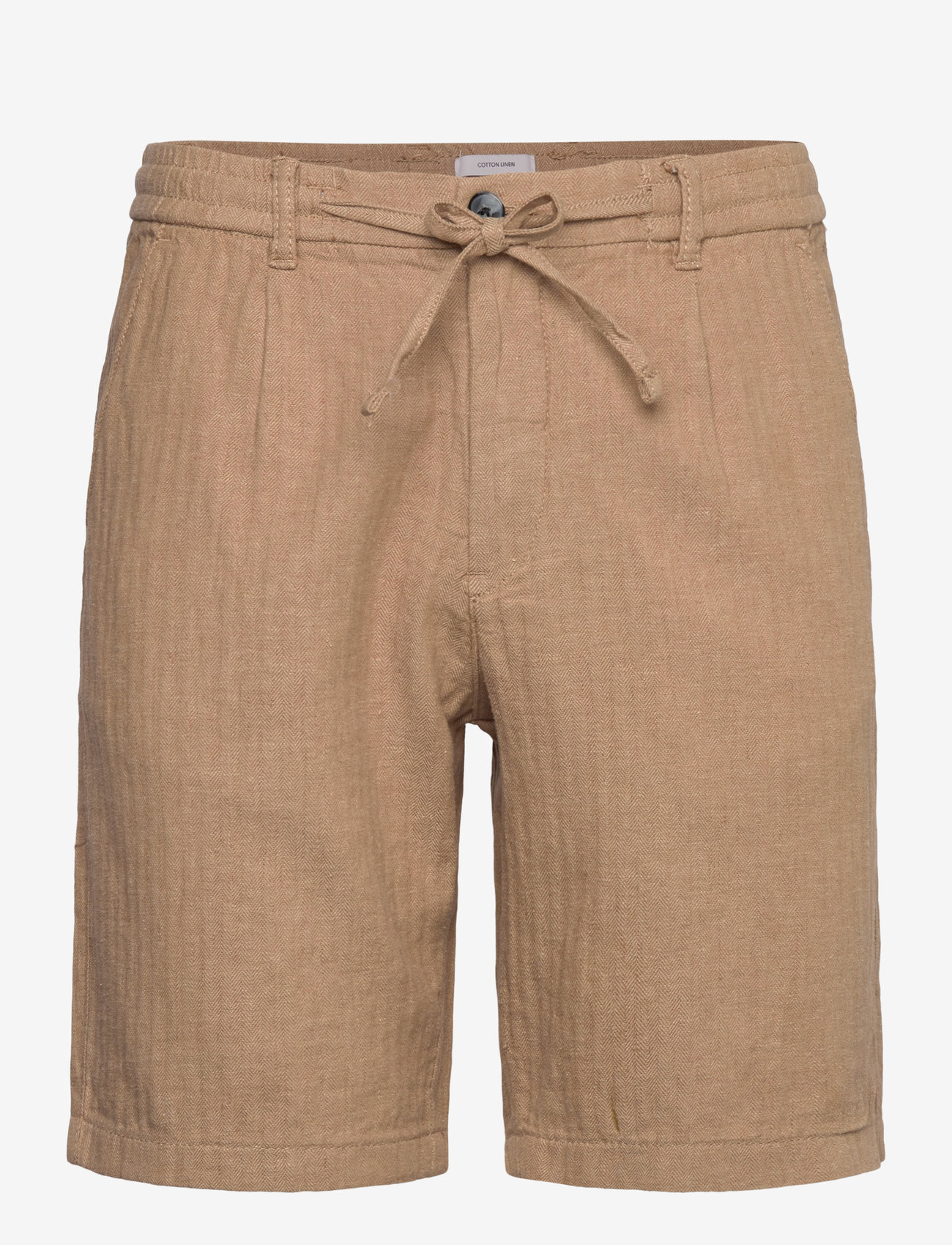 Lindbergh - Linen blend herringbone short - linased lühikesed püksid - sand - 0
