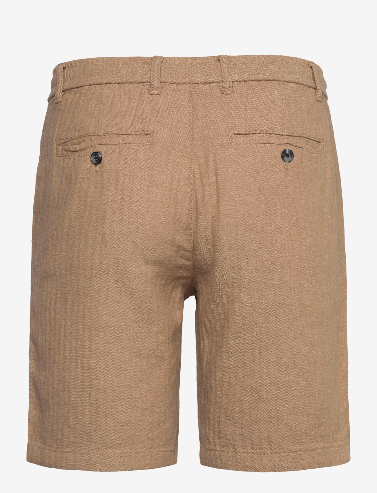 Lindbergh - Linen blend herringbone short - linased lühikesed püksid - sand - 1