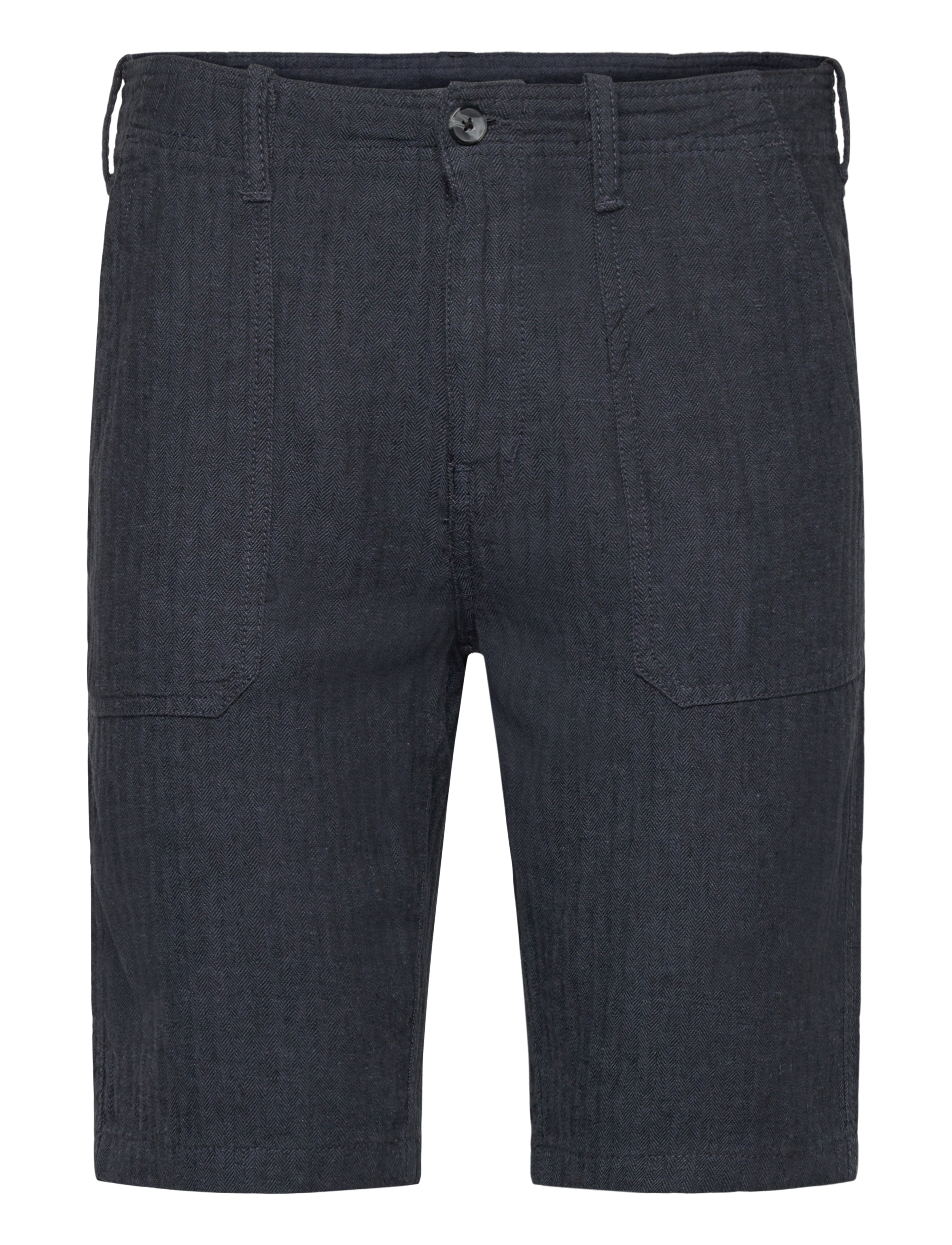 LINDBERGH Linen Blend Herringbone Shortslinen Blend Herringbone Shorts Navy - XS - Herren
