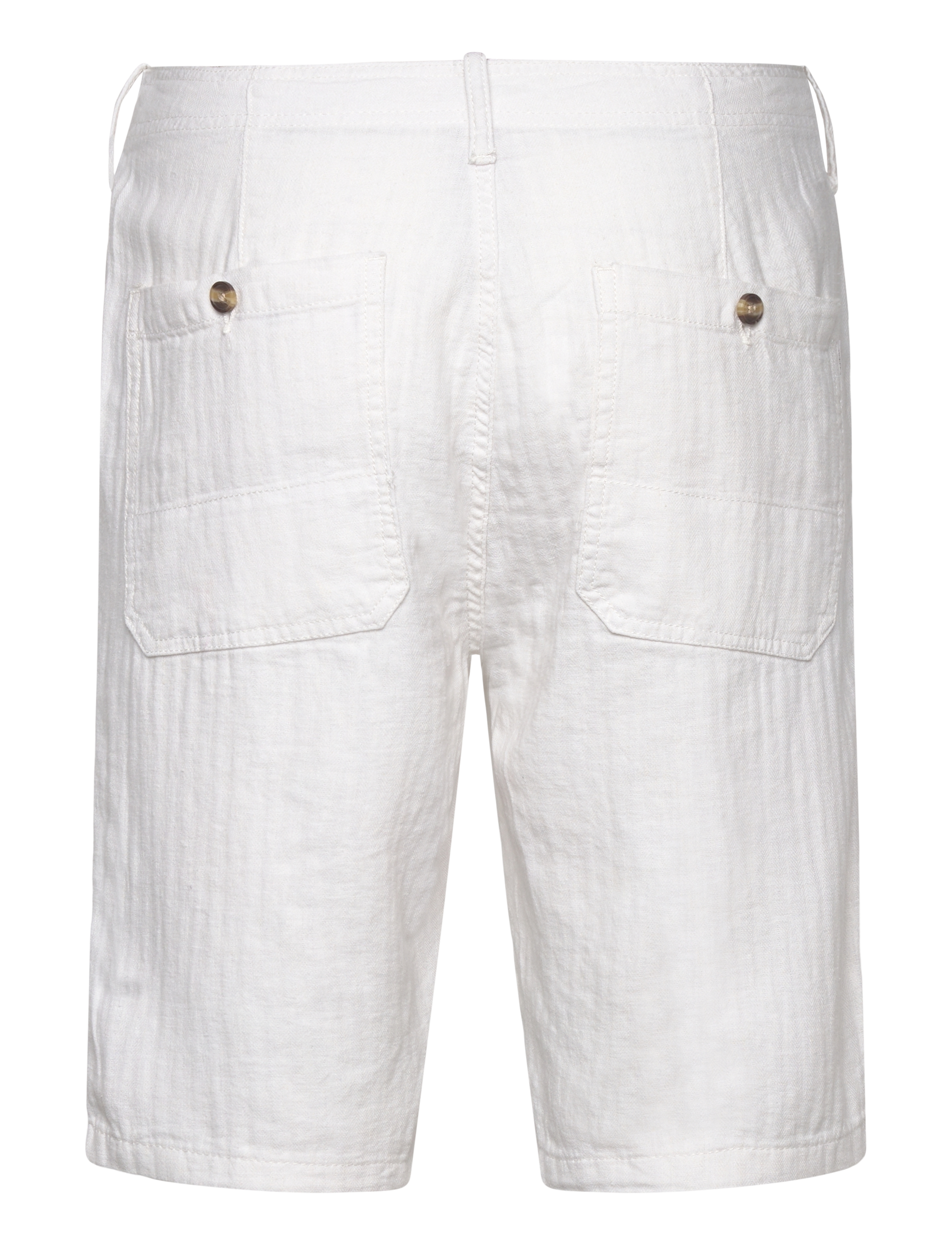 Lindbergh - Linen blend herringbone shortsLinen blend herringbone shorts - hørshorts - optical white - 1