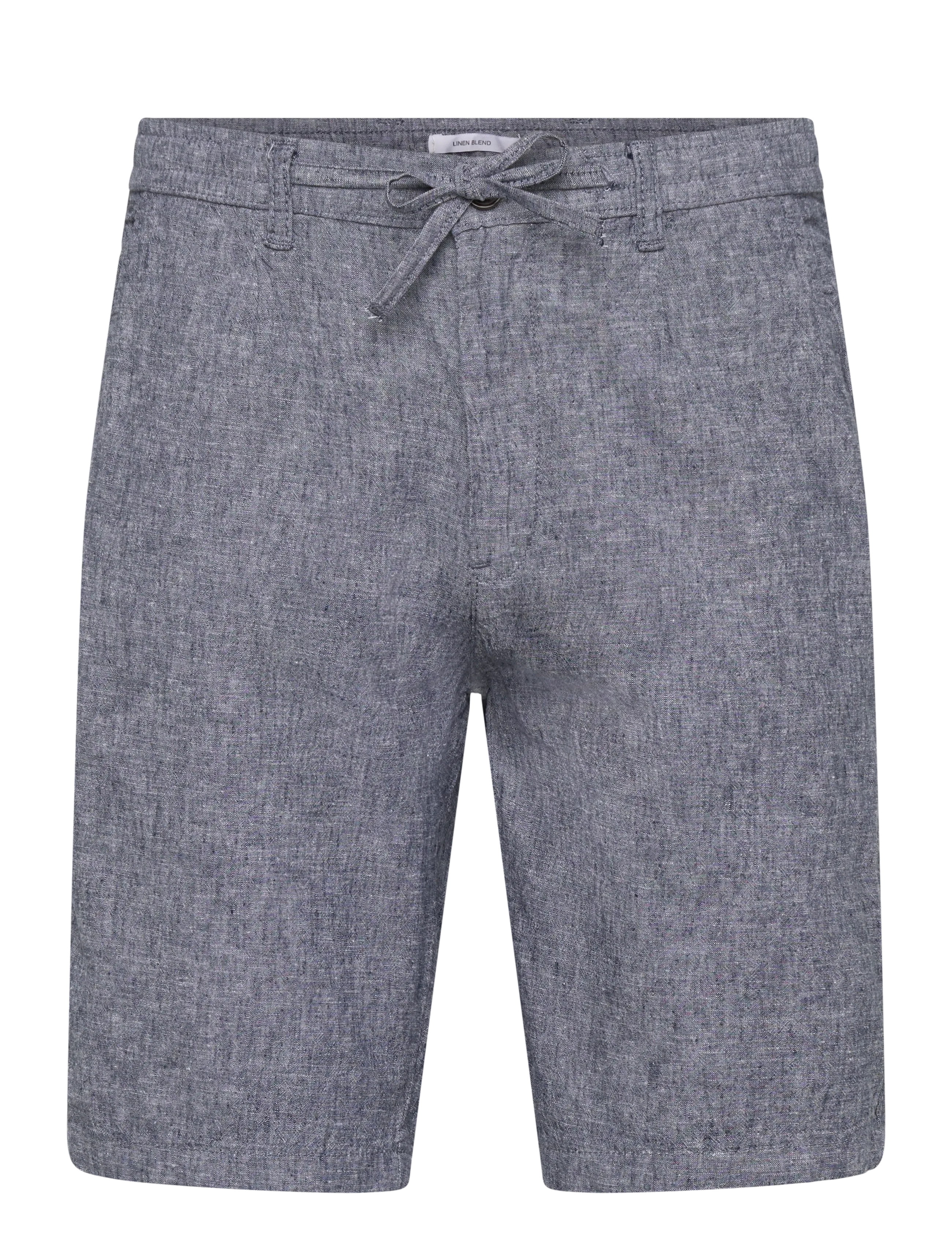 Lindbergh Linen shorts - Shorts - BLUE / blue