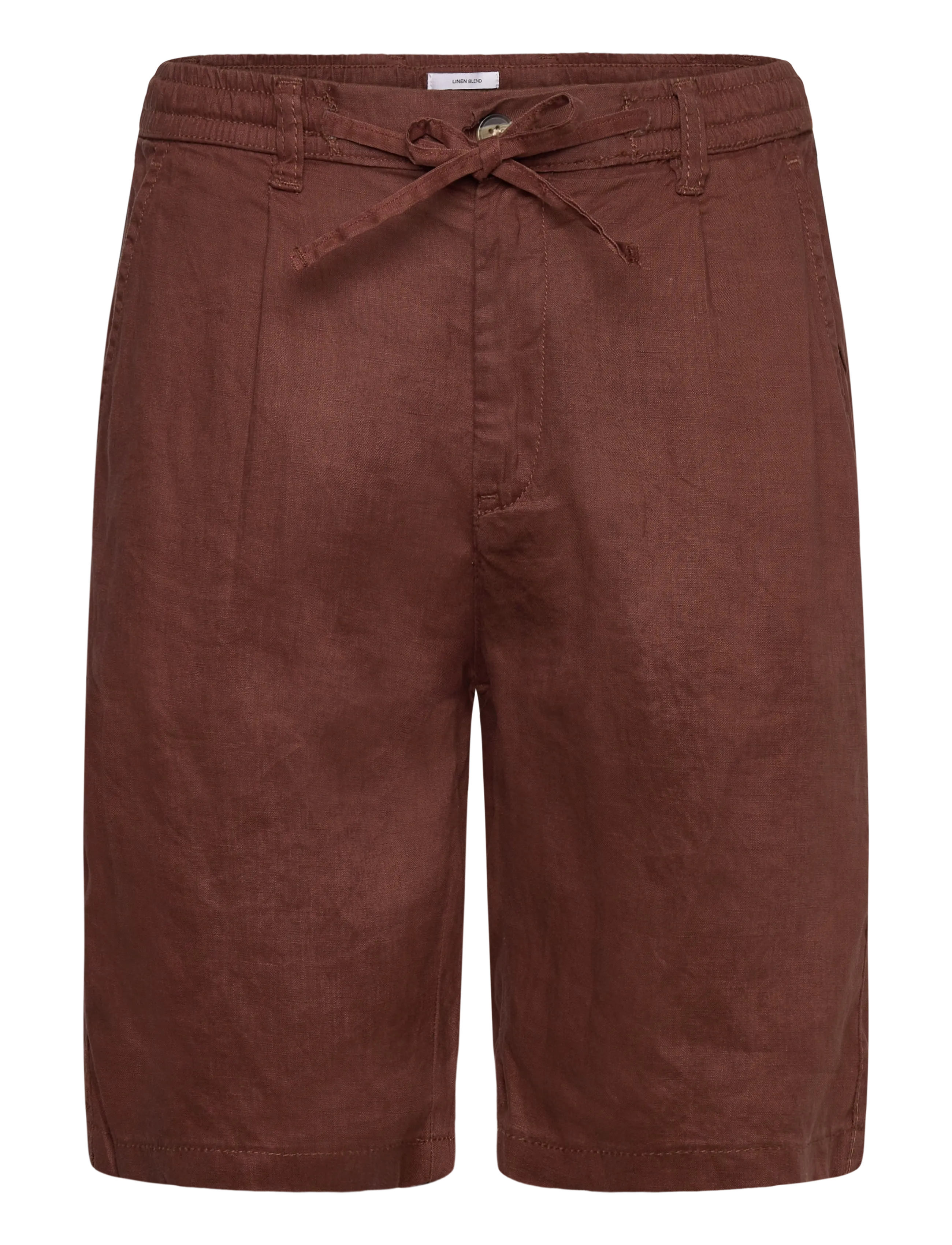 Lindbergh Linen shorts - Šorti - BROWN / brown