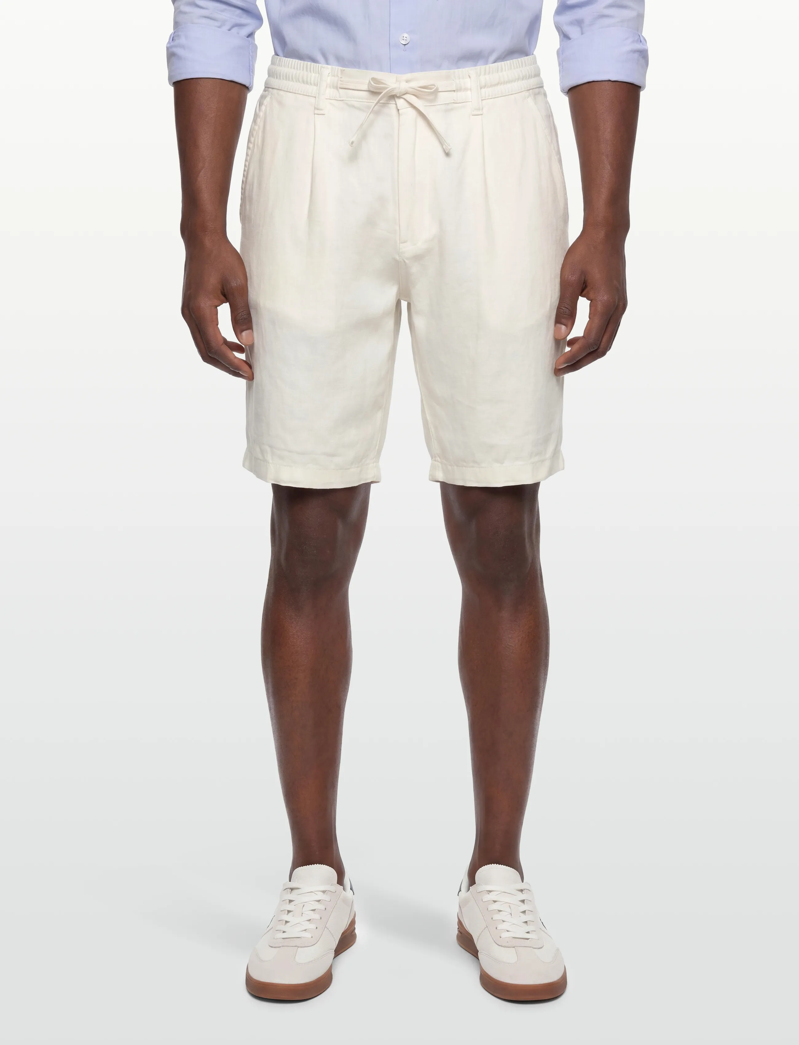 Lindbergh - Linen shorts - linneshorts - white - 3